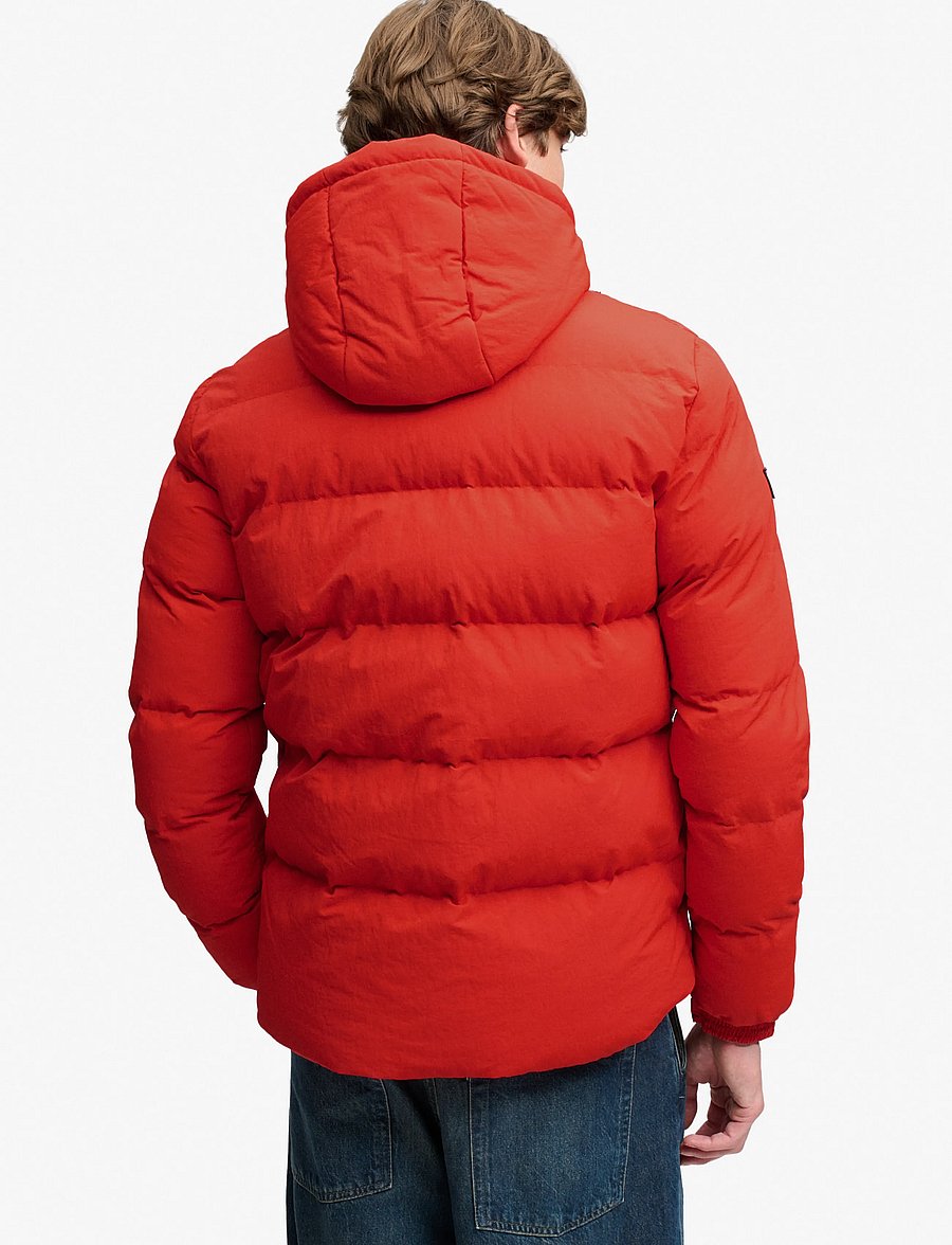 Superdry Sport - OUTDOOR EVEREST PUFFER JKT - daunenjacken - lead red - 2