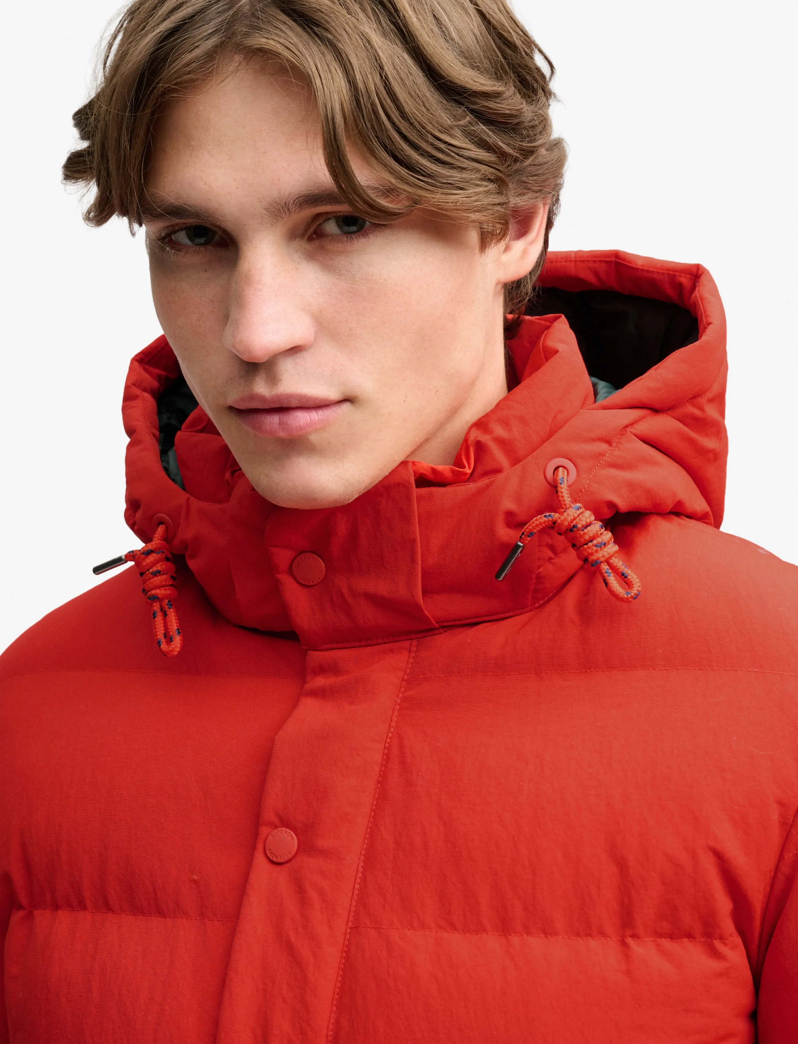 Superdry Sport - OUTDOOR EVEREST PUFFER JKT - daunenjacken - lead red - 3