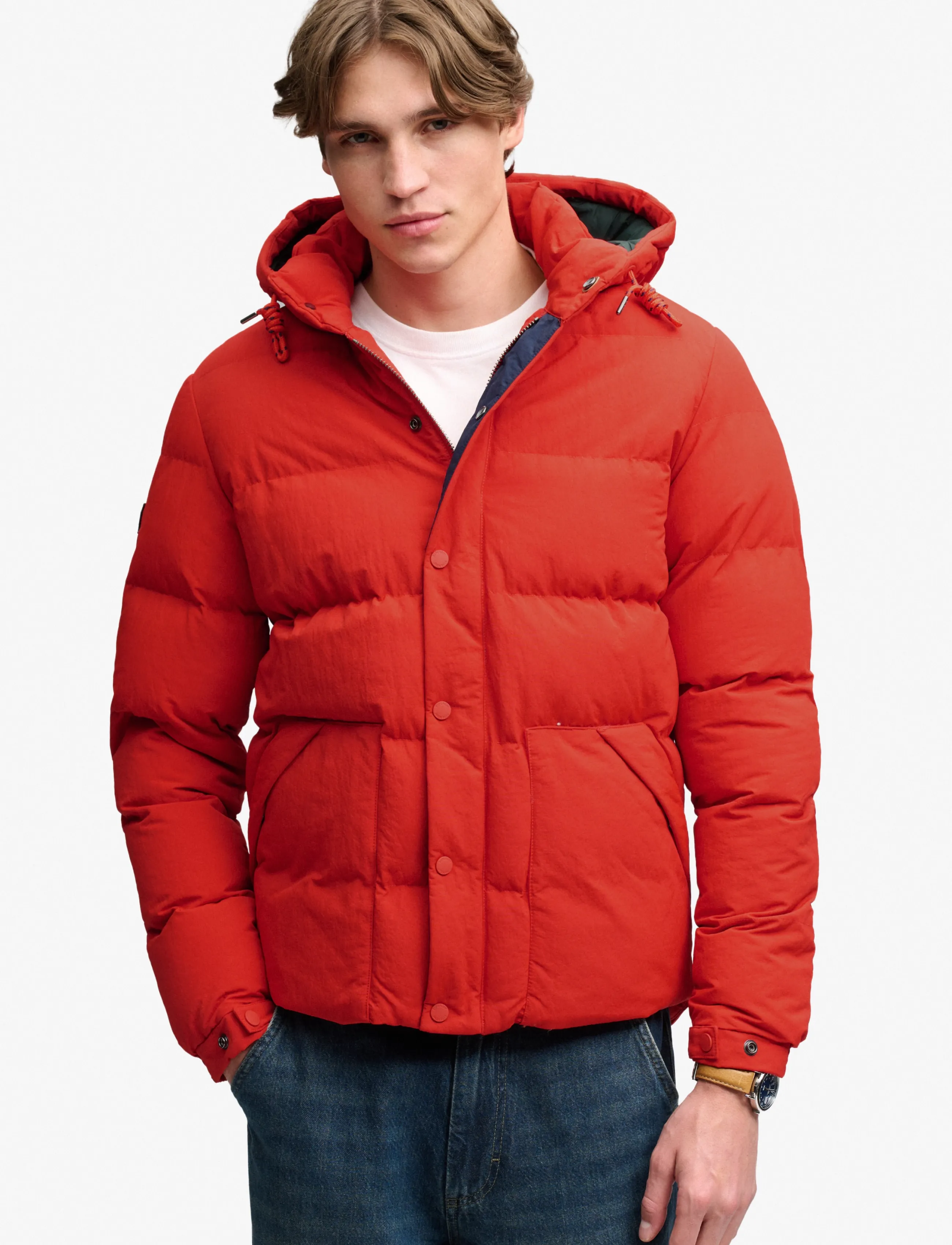Superdry Sport - OUTDOOR EVEREST PUFFER JKT - daunenjacken - lead red - 4