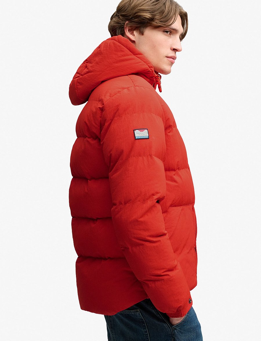 Superdry Sport - OUTDOOR EVEREST PUFFER JKT - daunenjacken - lead red - 5