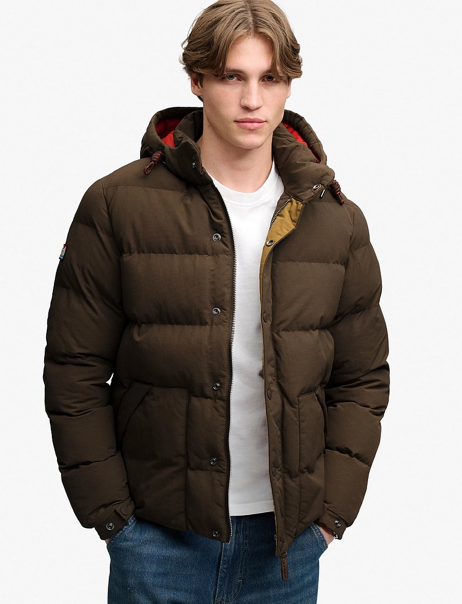 Superdry Sport - OUTDOOR EVEREST PUFFER JKT - daunenjacken - slate black - 0