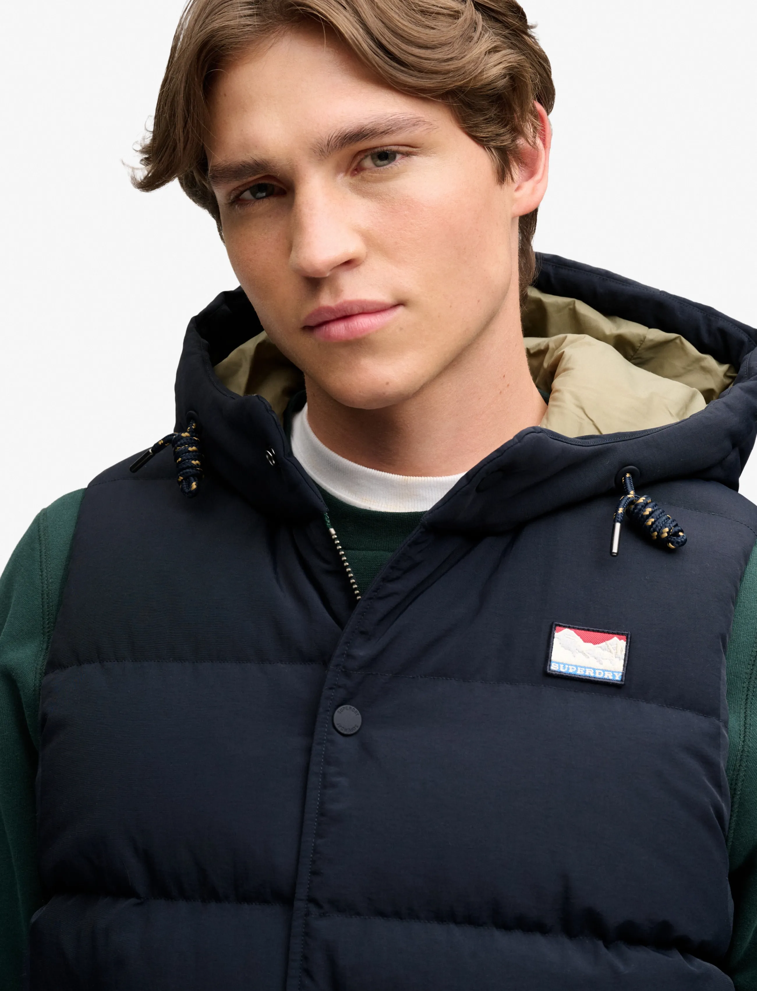 Superdry Sport - HOOD SHORT EVEREST GILET - Õueriided - eclipse navy - 4