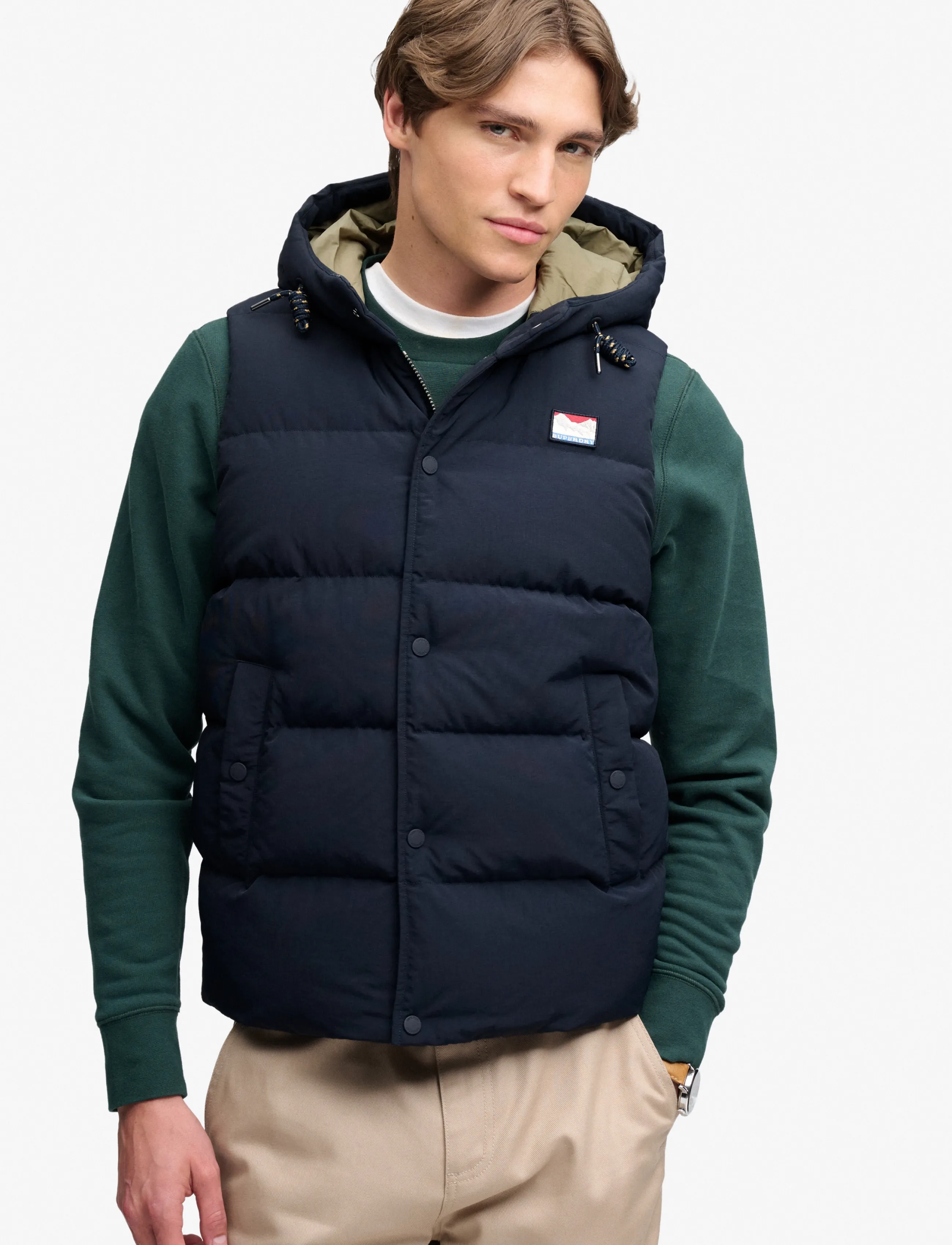 Superdry Sport - HOOD SHORT EVEREST GILET - Õueriided - eclipse navy - 5