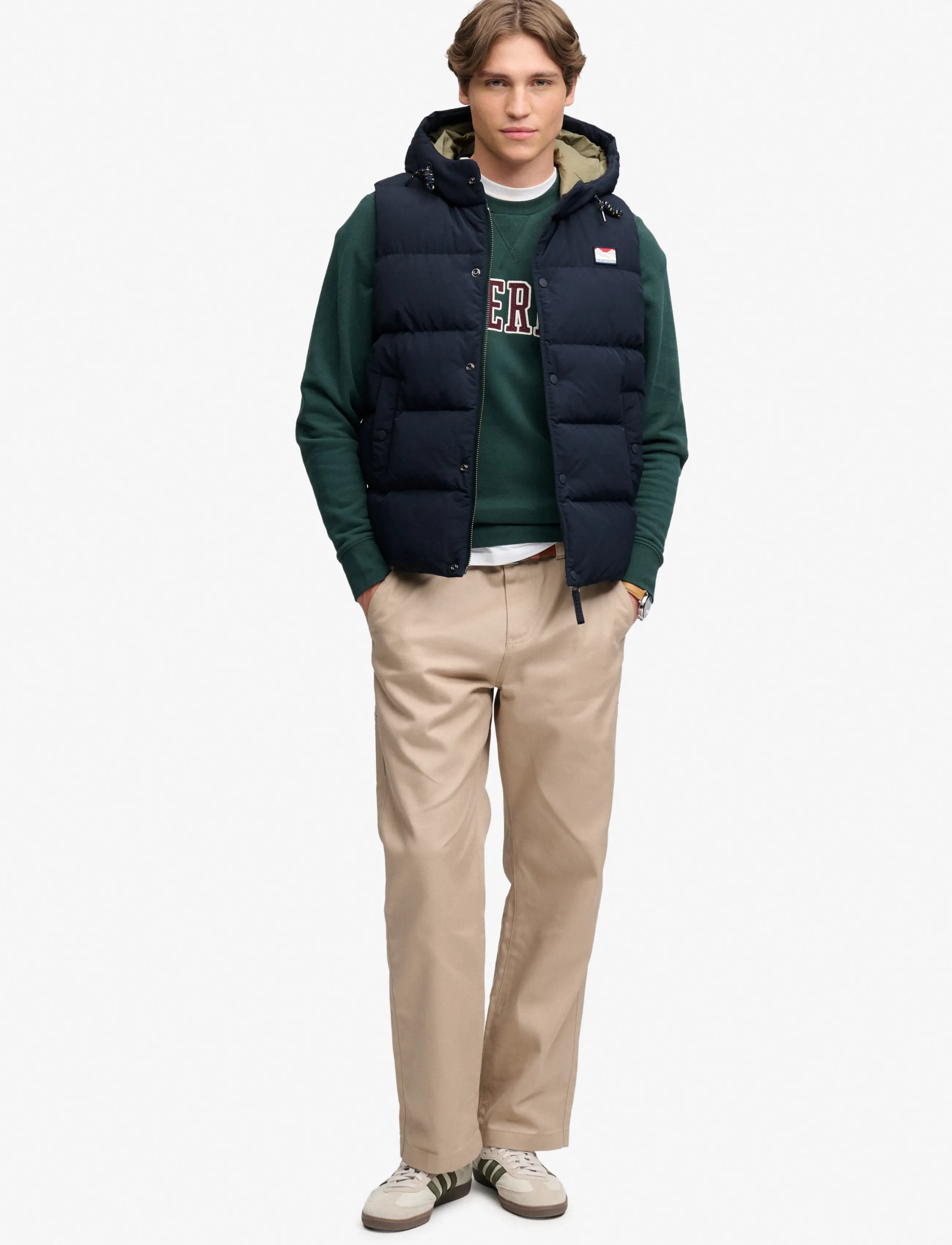 Superdry Sport HOOD SHORT EVEREST GILET - Vests - ECLIPSE NAVY / navy