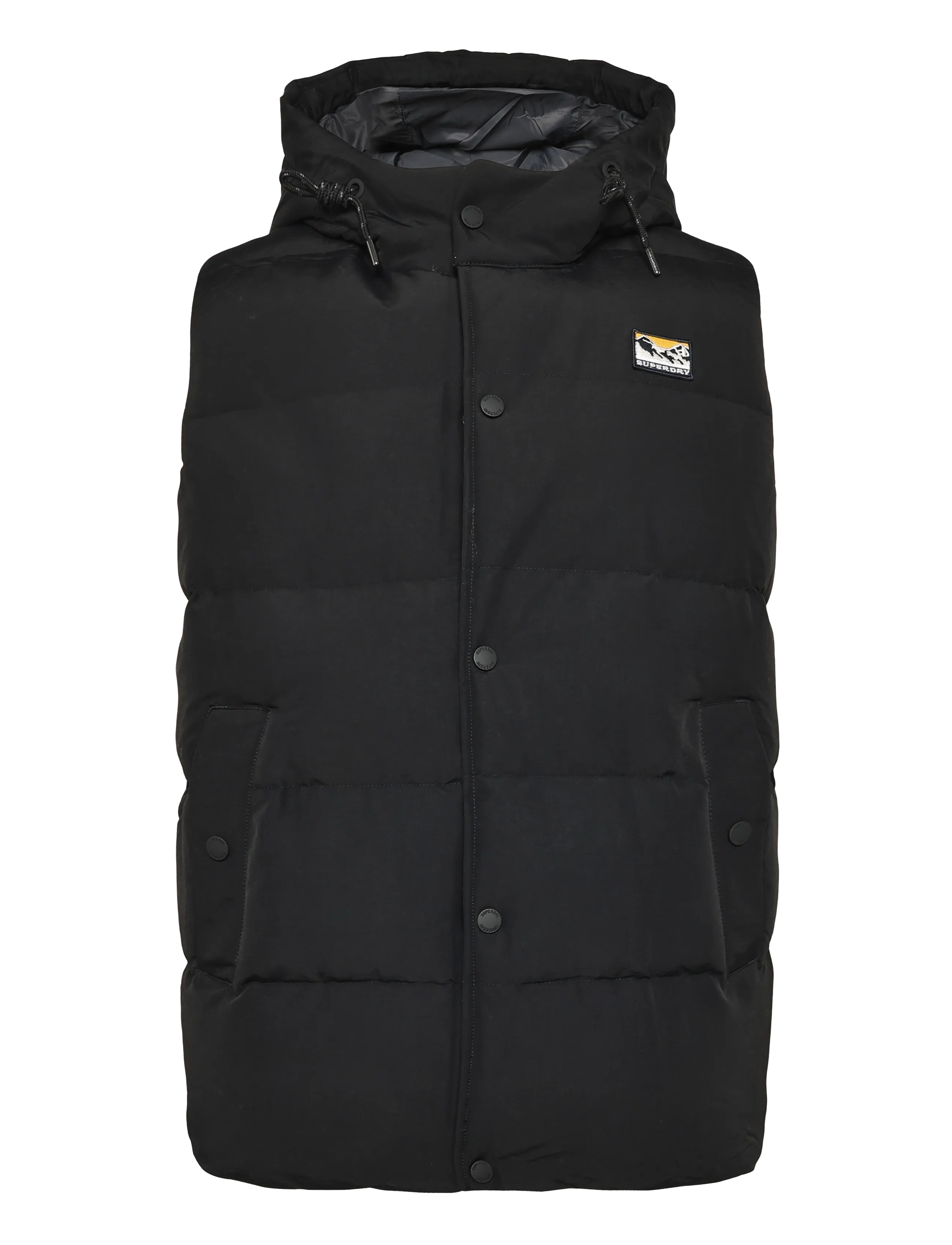 Superdry Sport HOOD SHORT EVEREST GILET - Liemenės - JET BLACK / black