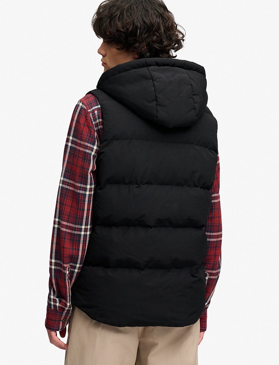 Superdry Sport - HOOD SHORT EVEREST GILET - vests - jet black - 3