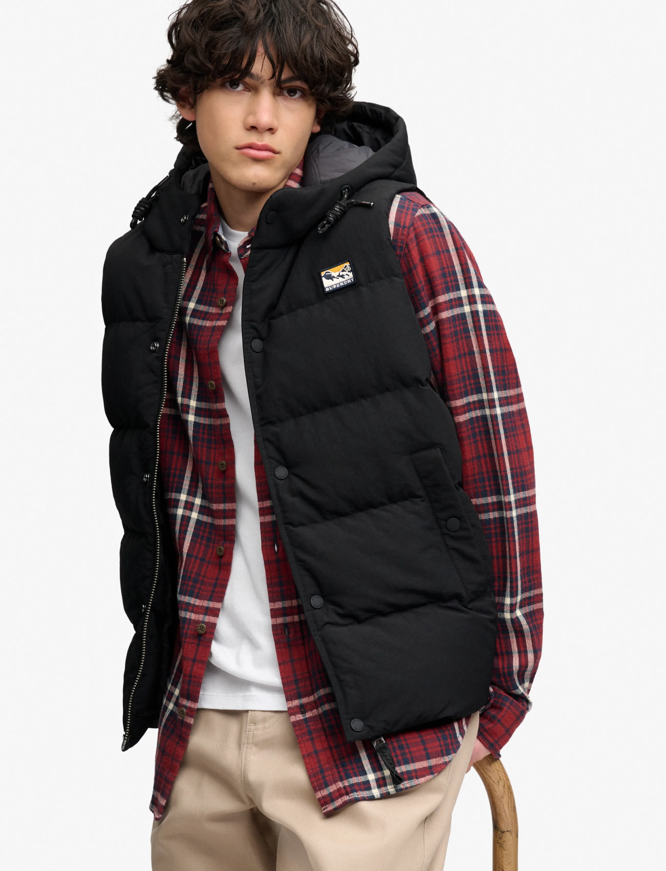Superdry Sport Hood Short Everest Gilet västar herr – bild 5