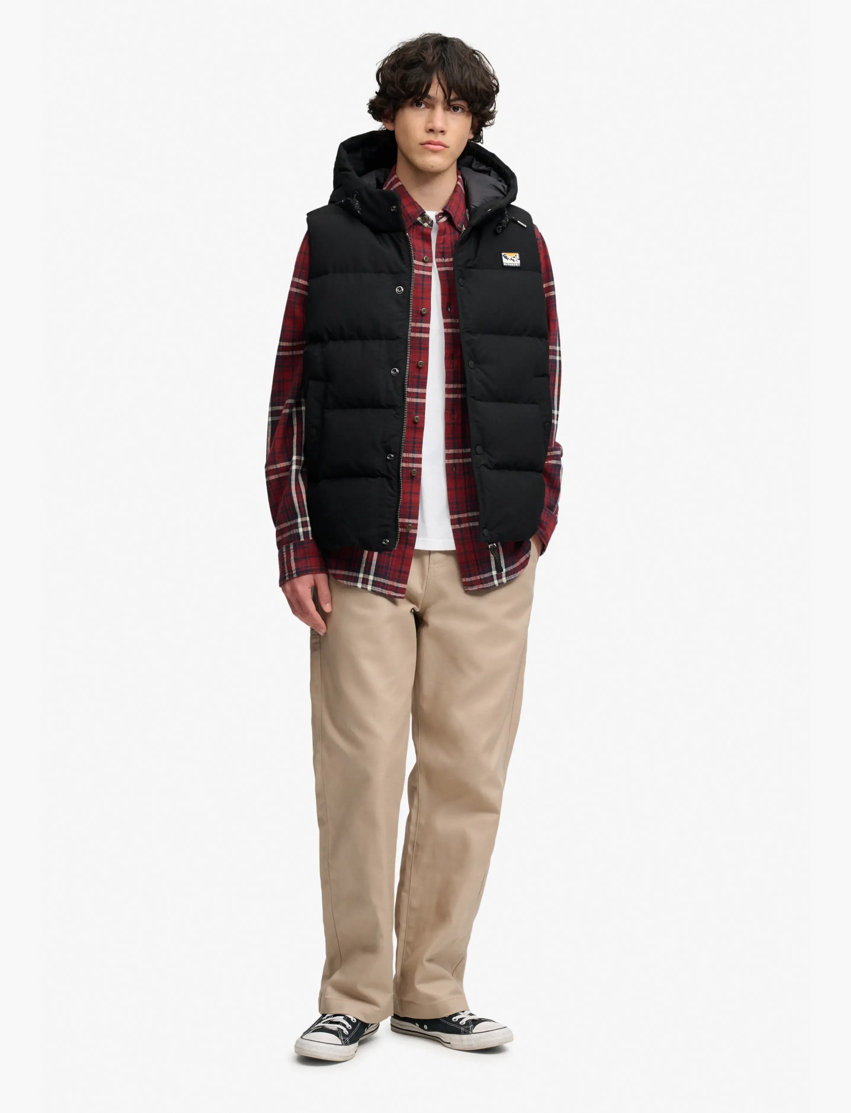 Superdry Sport HOOD SHORT EVEREST GILET - Ytterkläder - JET BLACK / black