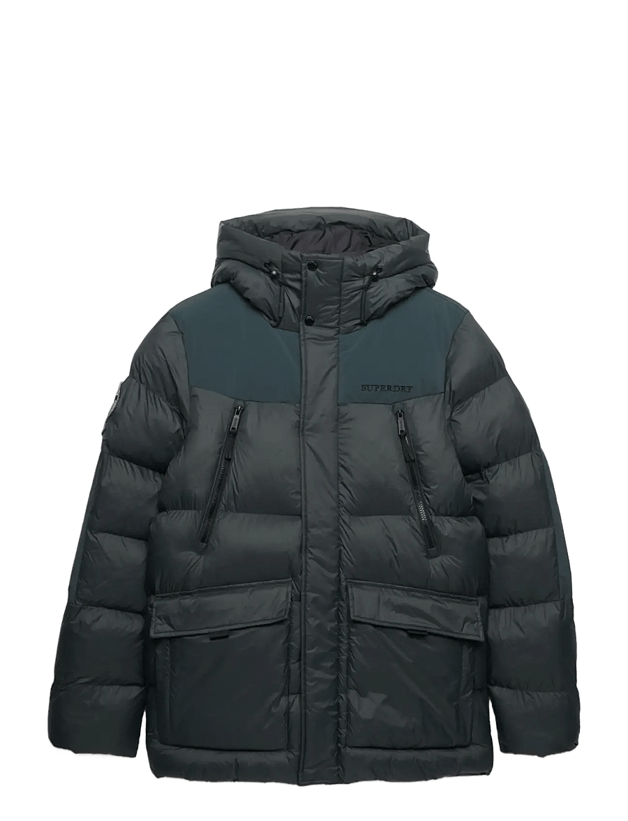 Superdry Sport - CITY BAFFLE PARKA - shadow pine green - 1