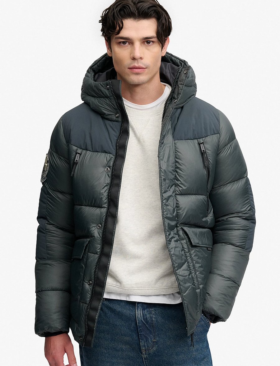 Superdry Sport - CITY BAFFLE PARKA - shadow pine green - 0