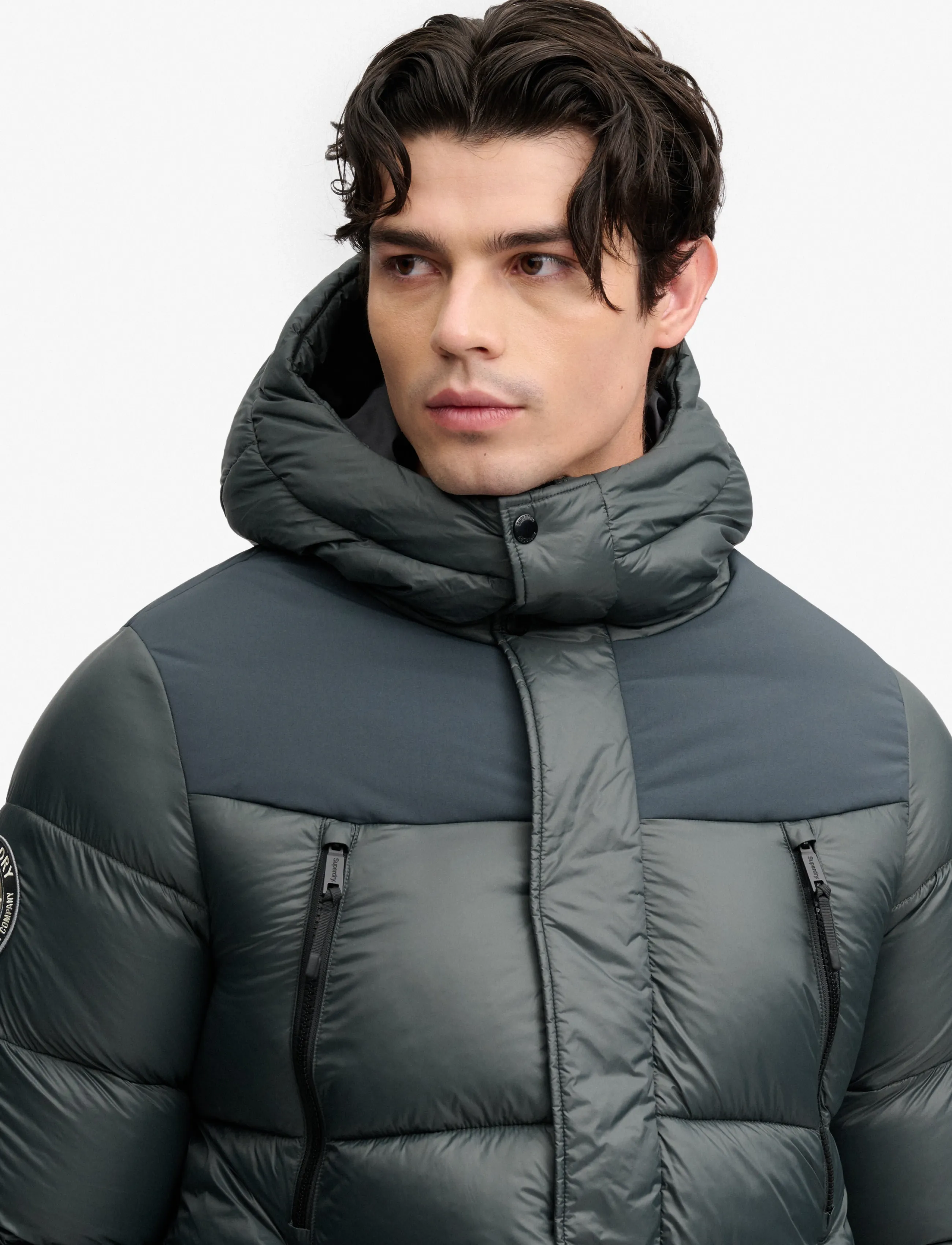 Superdry Sport - CITY BAFFLE PARKA - shadow pine green - 3