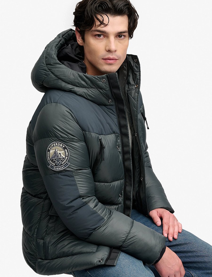 Superdry Sport - CITY BAFFLE PARKA - shadow pine green - 5