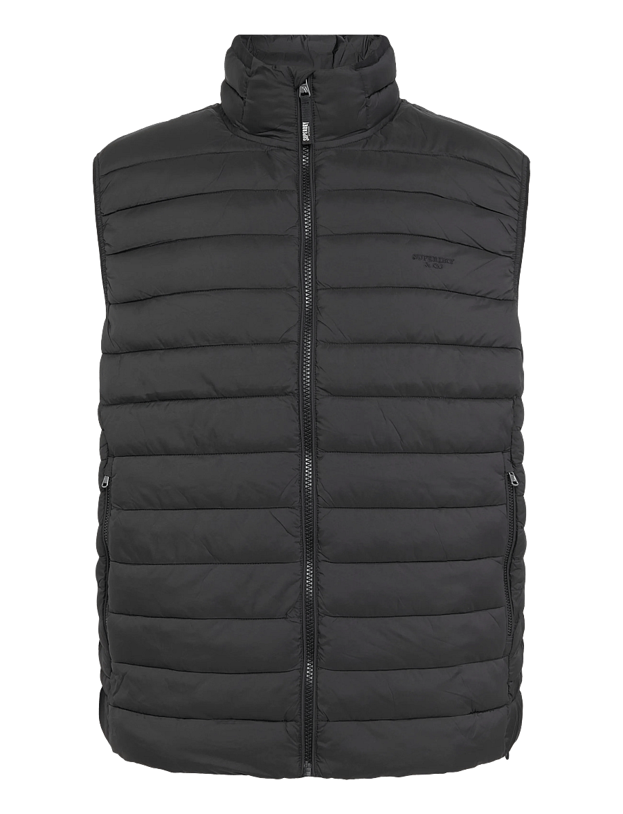 Superdry Sport - FUJI LITE PADDED GILET - outdoor - black - 1