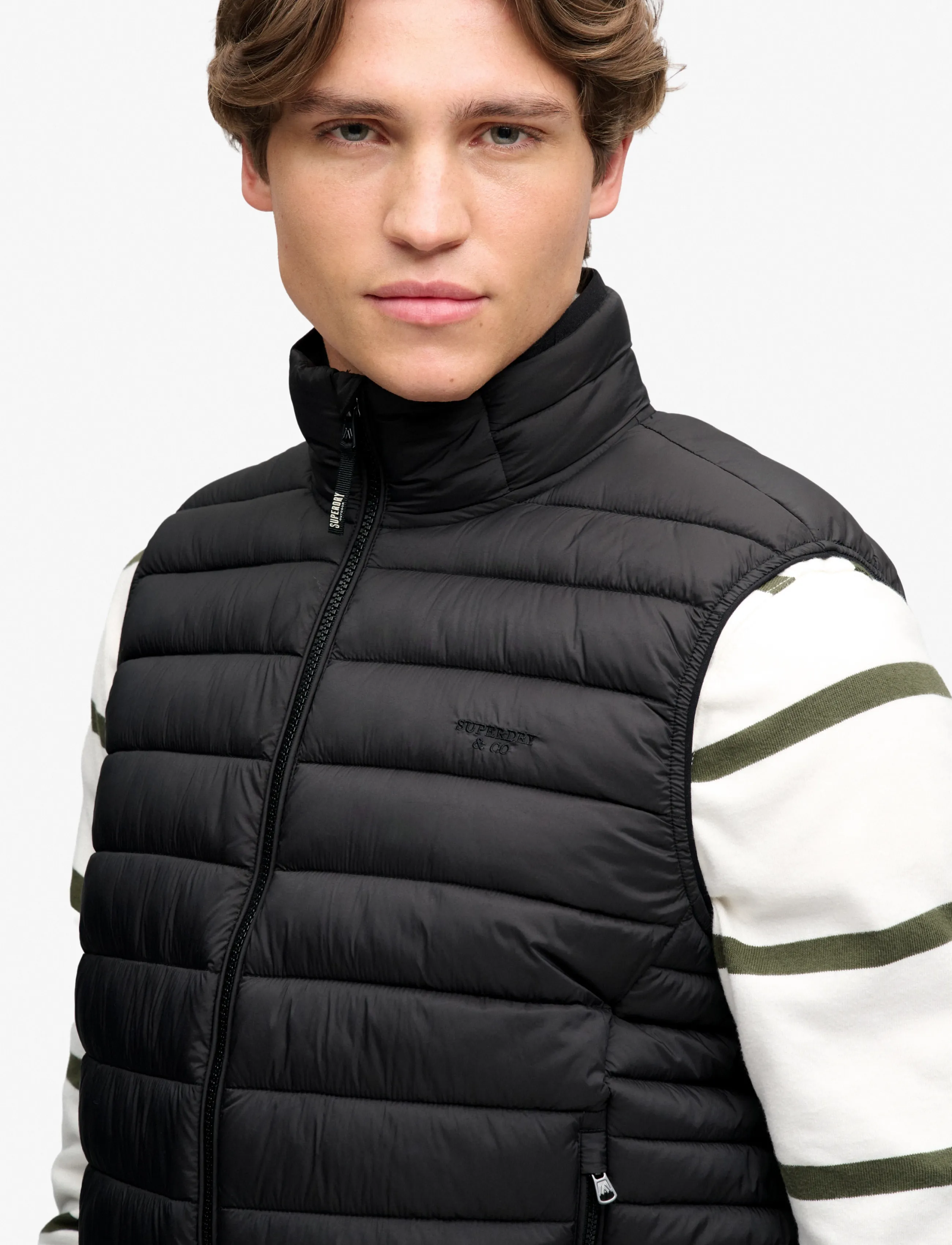 Superdry Sport - FUJI LITE PADDED GILET - outdoor - black - 4