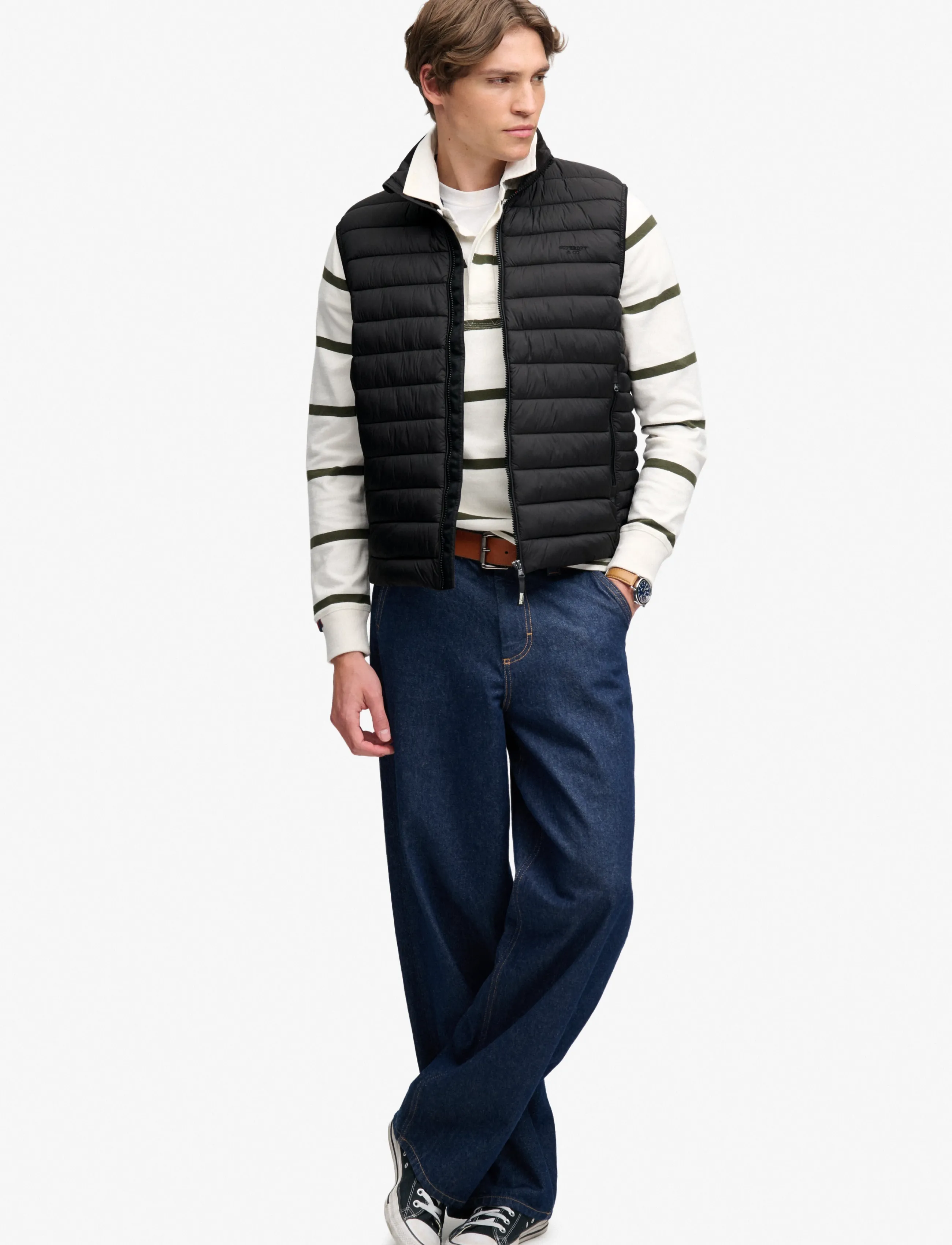 Superdry Sport FUJI LITE PADDED GILET - Outerwear - BLACK / black