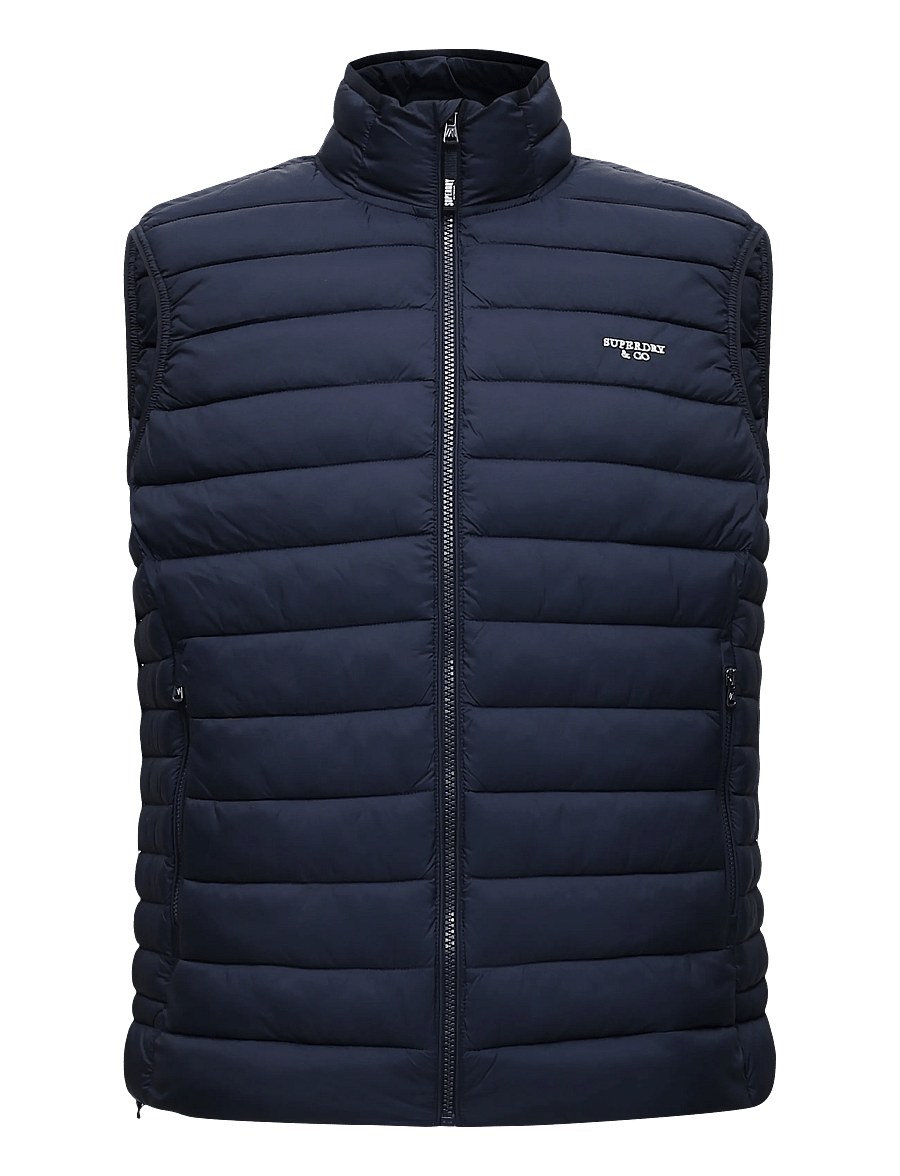 Superdry Sport - FUJI LITE PADDED GILET - vests - eclipse navy - 1