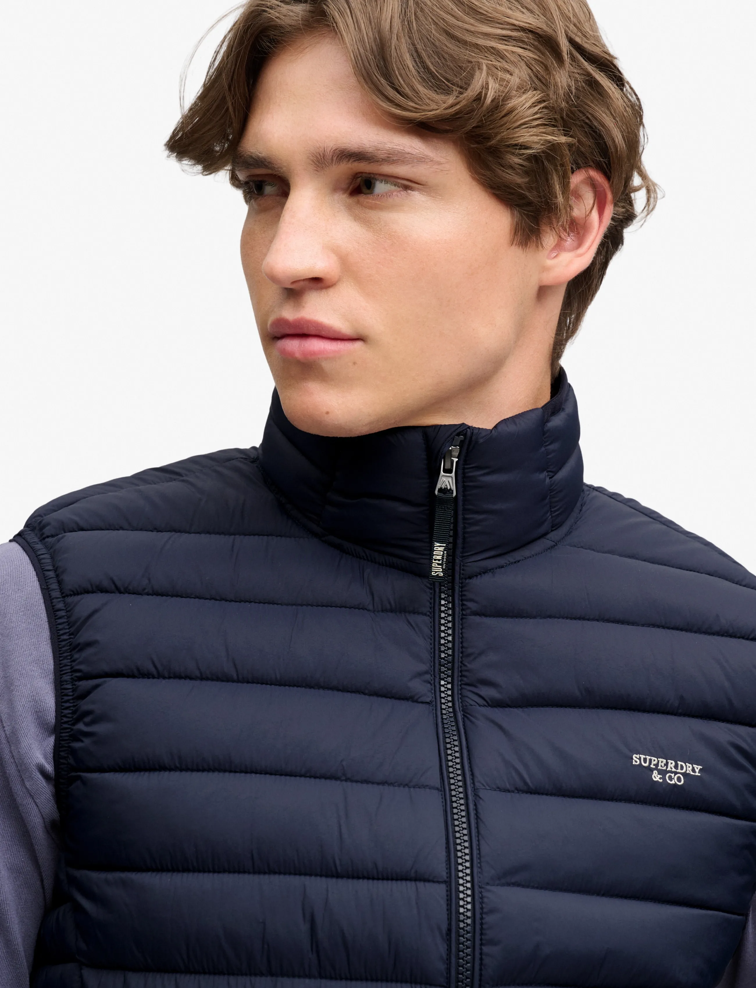 Superdry Sport - FUJI LITE PADDED GILET - autumn savings - eclipse navy - 4