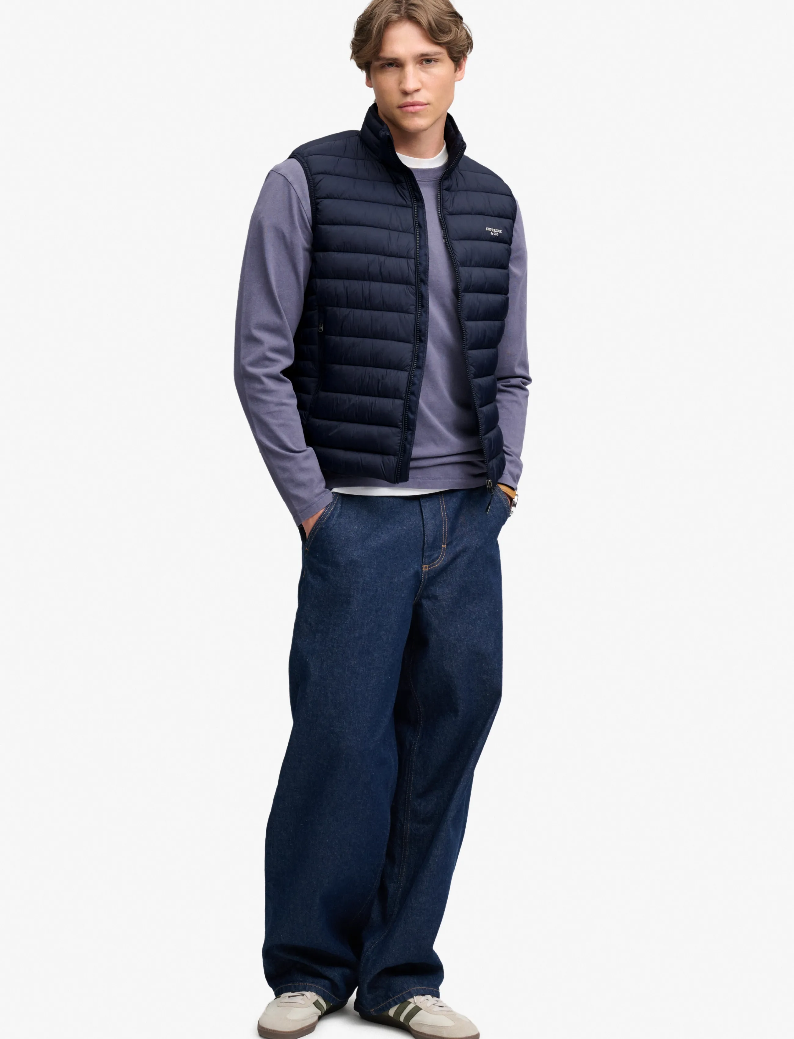 Superdry Sport FUJI LITE PADDED GILET - Ytterkläder - ECLIPSE NAVY / navy