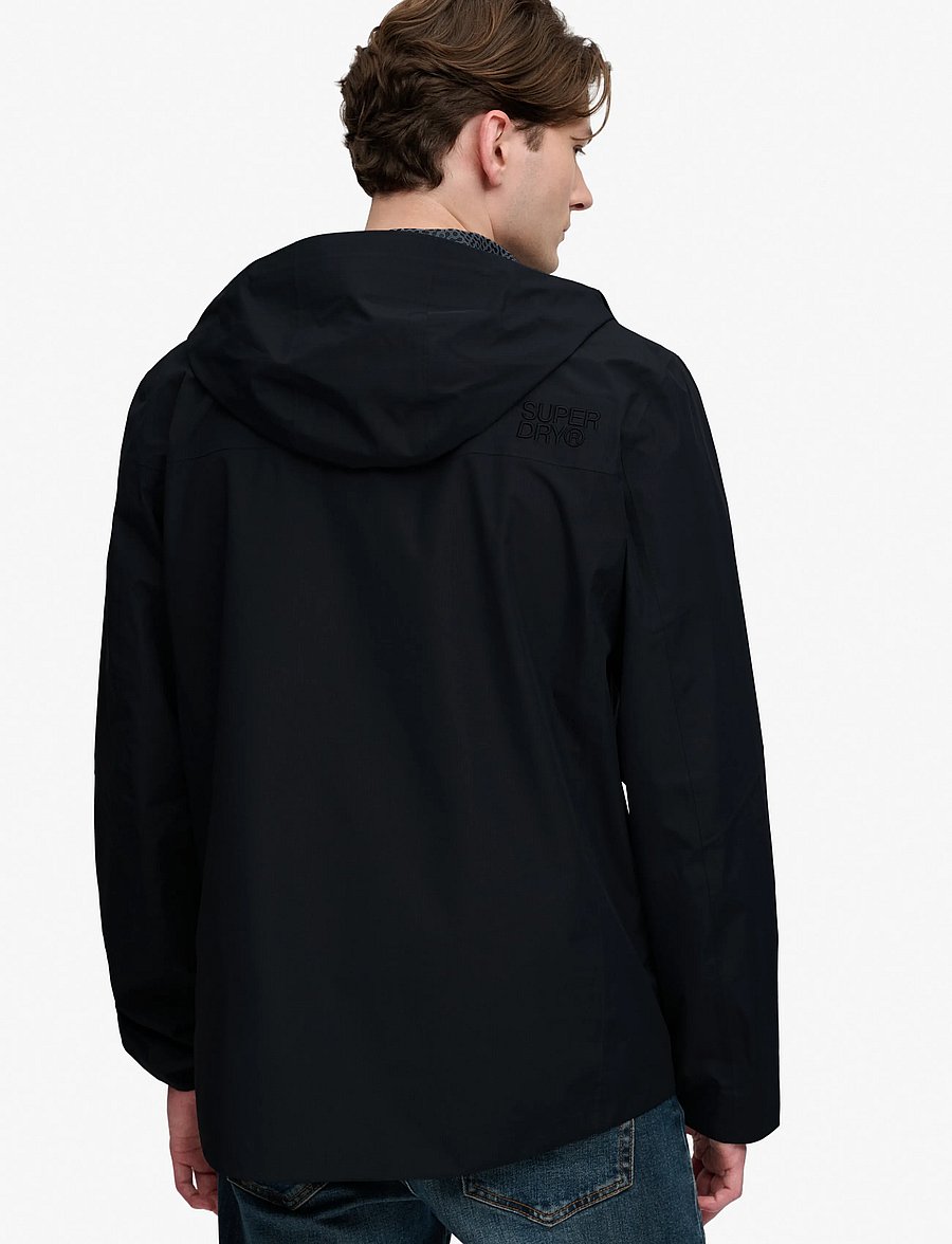 Superdry Sport - WATERPROOF TECH JACKET - regenmäntel - blue graphite - 2