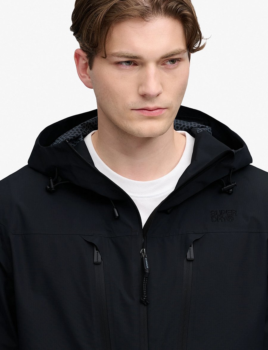 Superdry Sport - WATERPROOF TECH JACKET - regenmäntel - blue graphite - 3