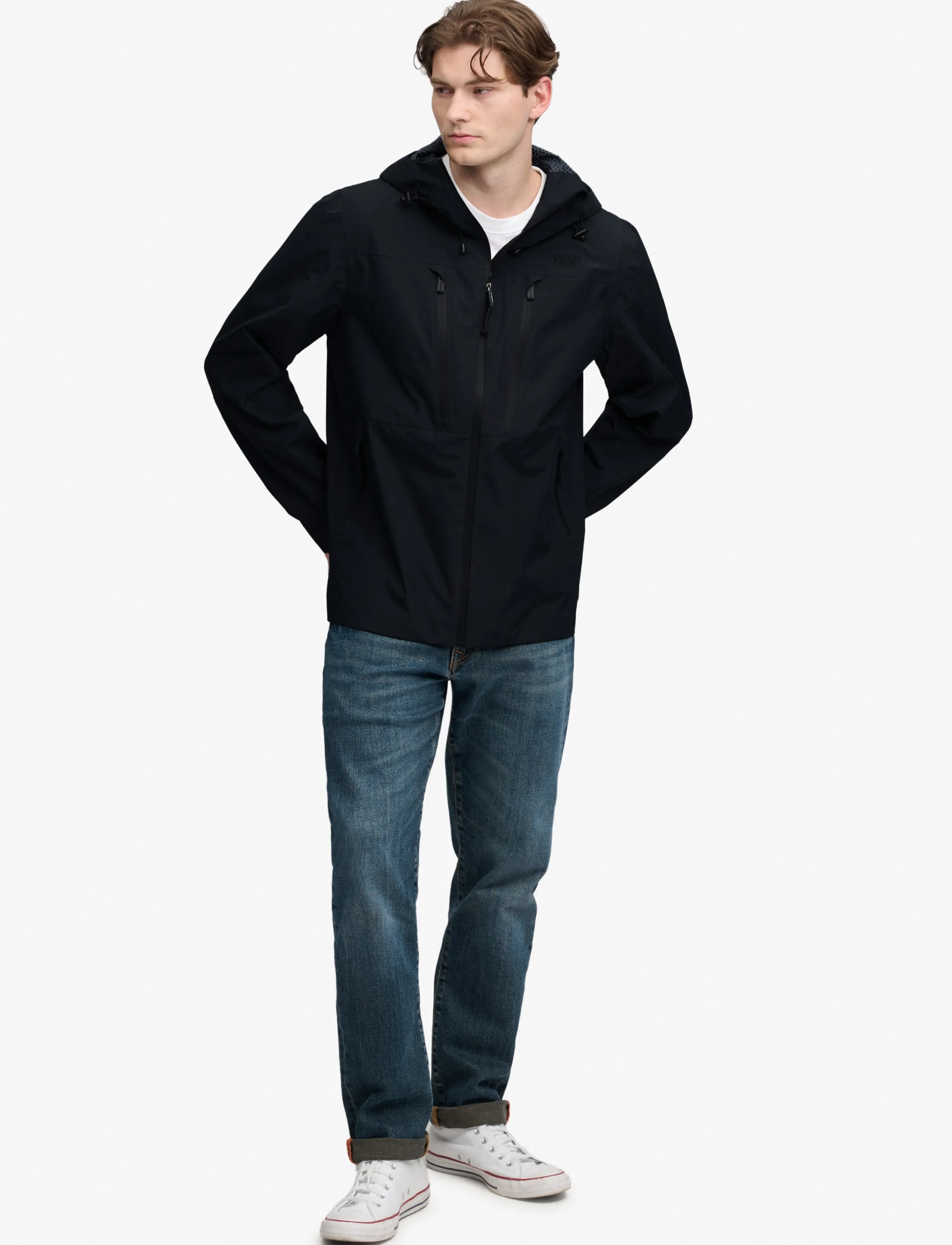 Superdry Sport - WATERPROOF TECH JACKET - rain coats - blue graphite - 5
