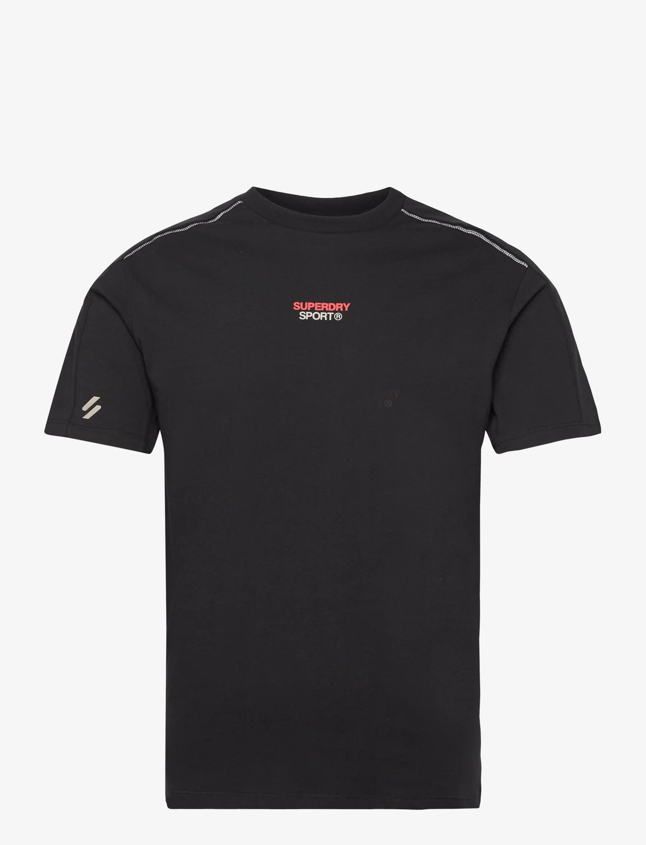 Superdry Sport - SPORT TECH LOGO RELAXED TEE - t-shirts - black - 0