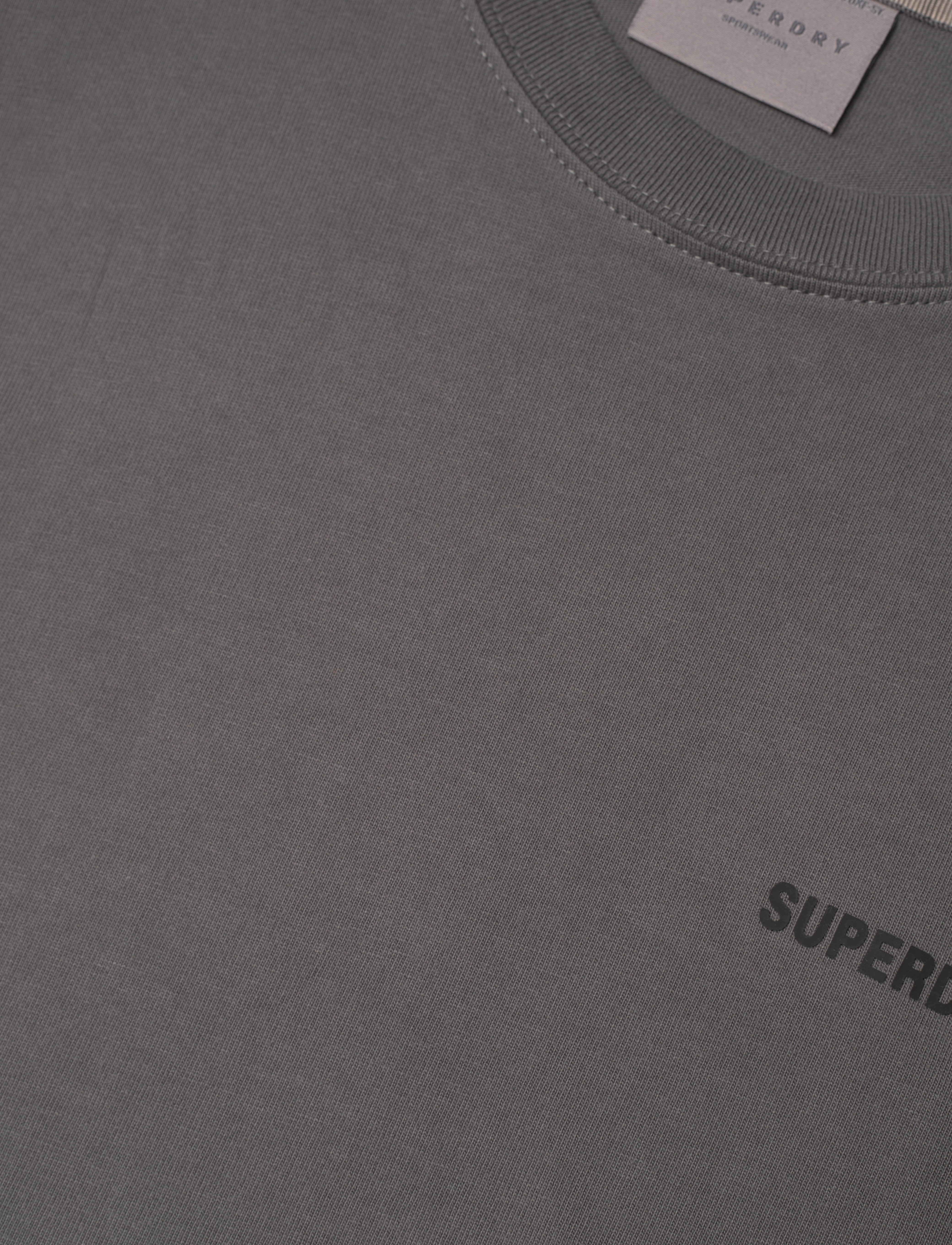 Superdry Sport - OVERDYED LOGO LOOSE TEE - dark slate grey - 4