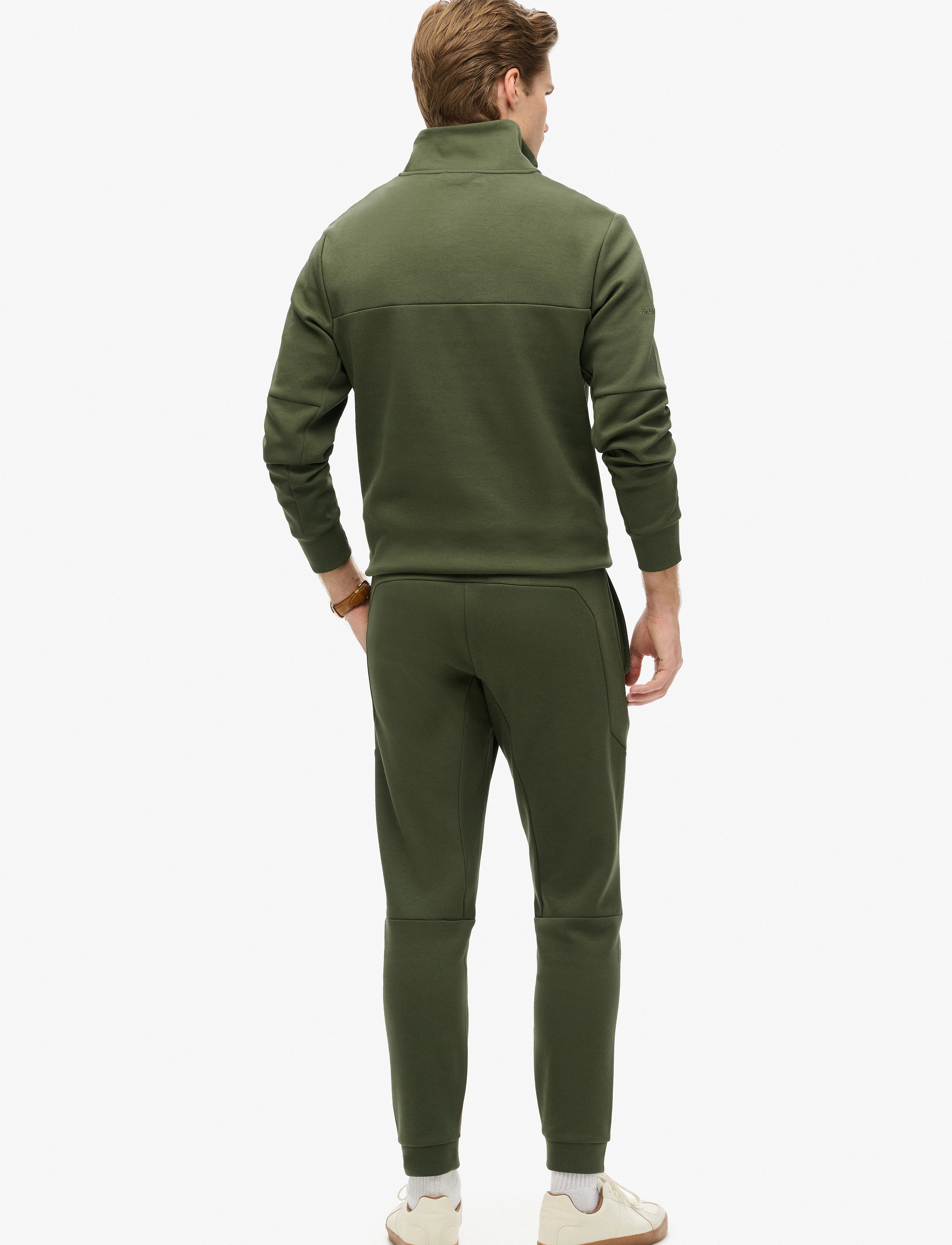 Superdry Sport - TECH TAPERED JOGGER - bukser - dark moss green - 4