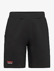 Superdry Sport - SPORT TECH LOGO TAPERED SHORT - sports shorts - black - 0