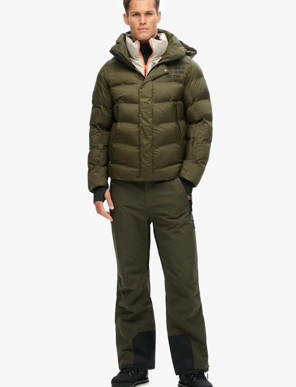 Superdry Sport - SKI SPORT PUFFER JACKET - skidjackor - army khaki - 2