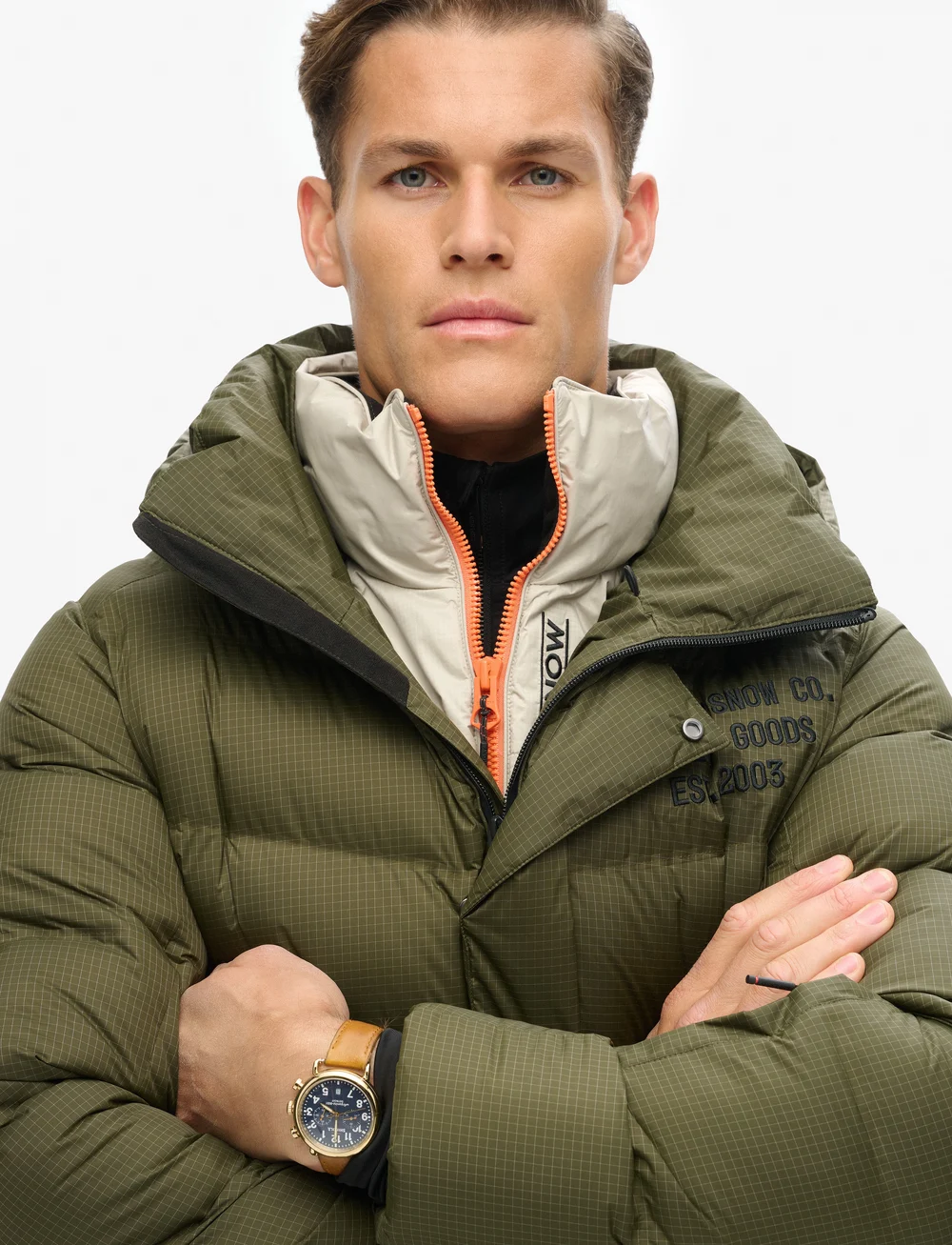 Superdry Sport - SKI SPORT PUFFER JACKET - skidjackor - army khaki - 5