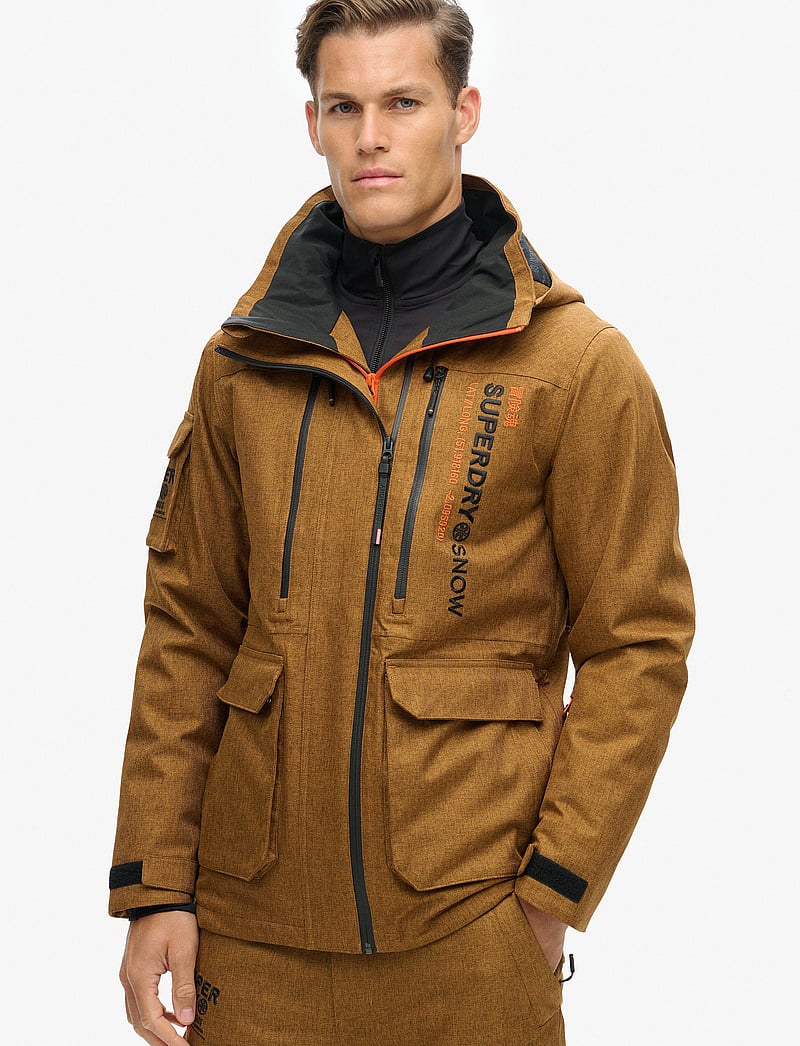 SKI PEAK RESCUE JACKET TOBACCO BROWN MARL - Main Image