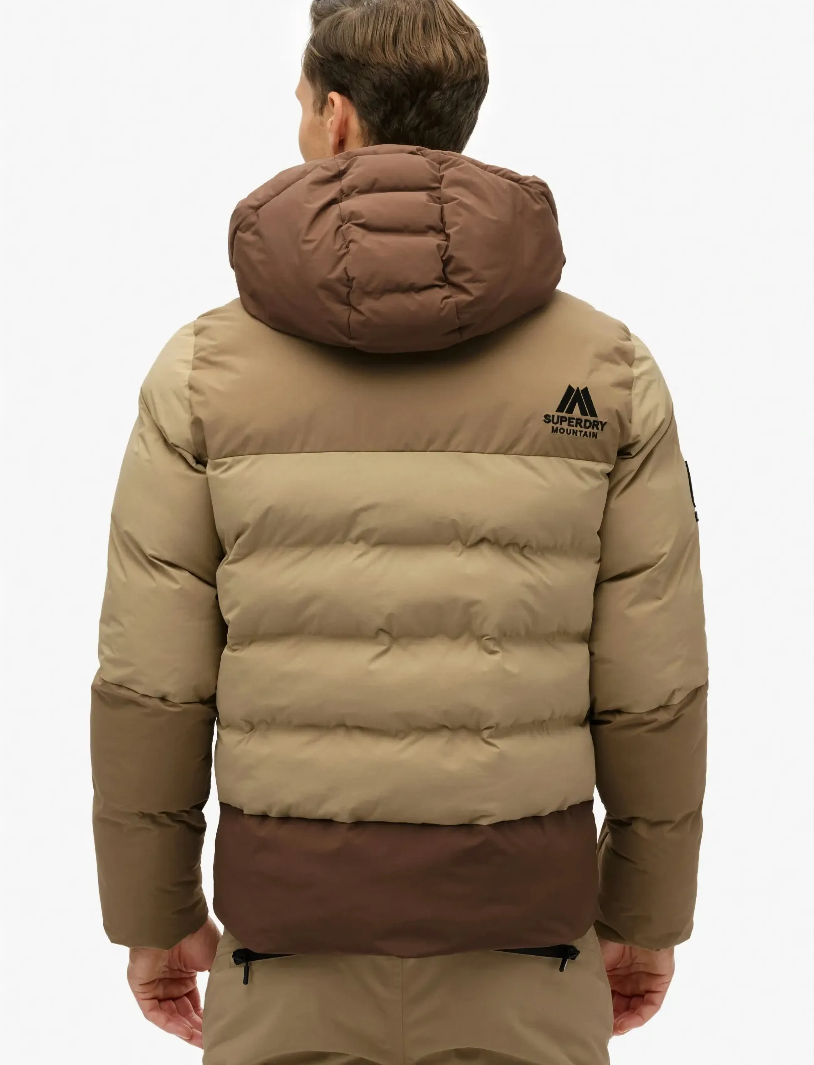 Superdry Sport - SKI SPORTS PADDED BLOCK JACKET - skijakker - buckwheat beige - 5