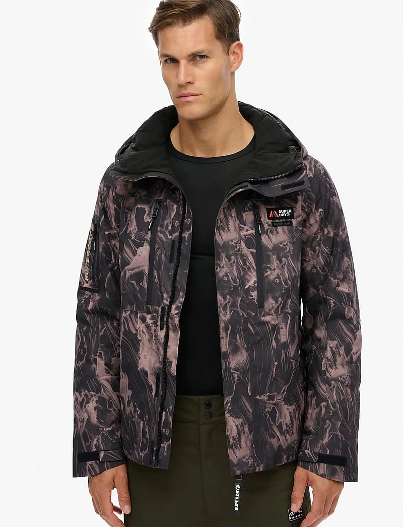 Superdry Sport - HOODED SKI SHELL JACKET - vestes de ski - woodgrain print - 3