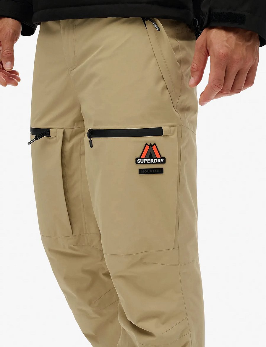 Superdry Sport - SKI SHELL PANT - vabaõhupüksid - buckwheat beige - 4