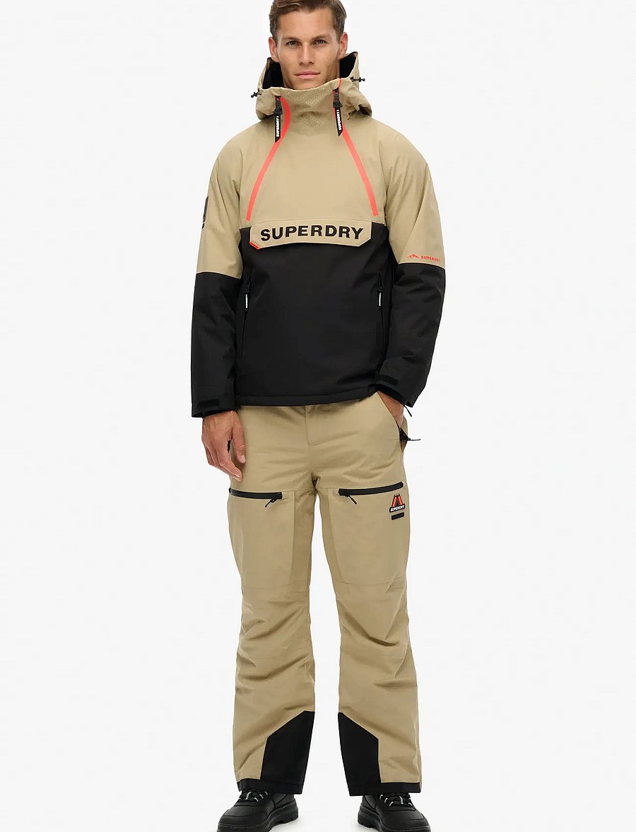 Superdry Sport - SKI SHELL PANT - vabaõhupüksid - buckwheat beige - 5