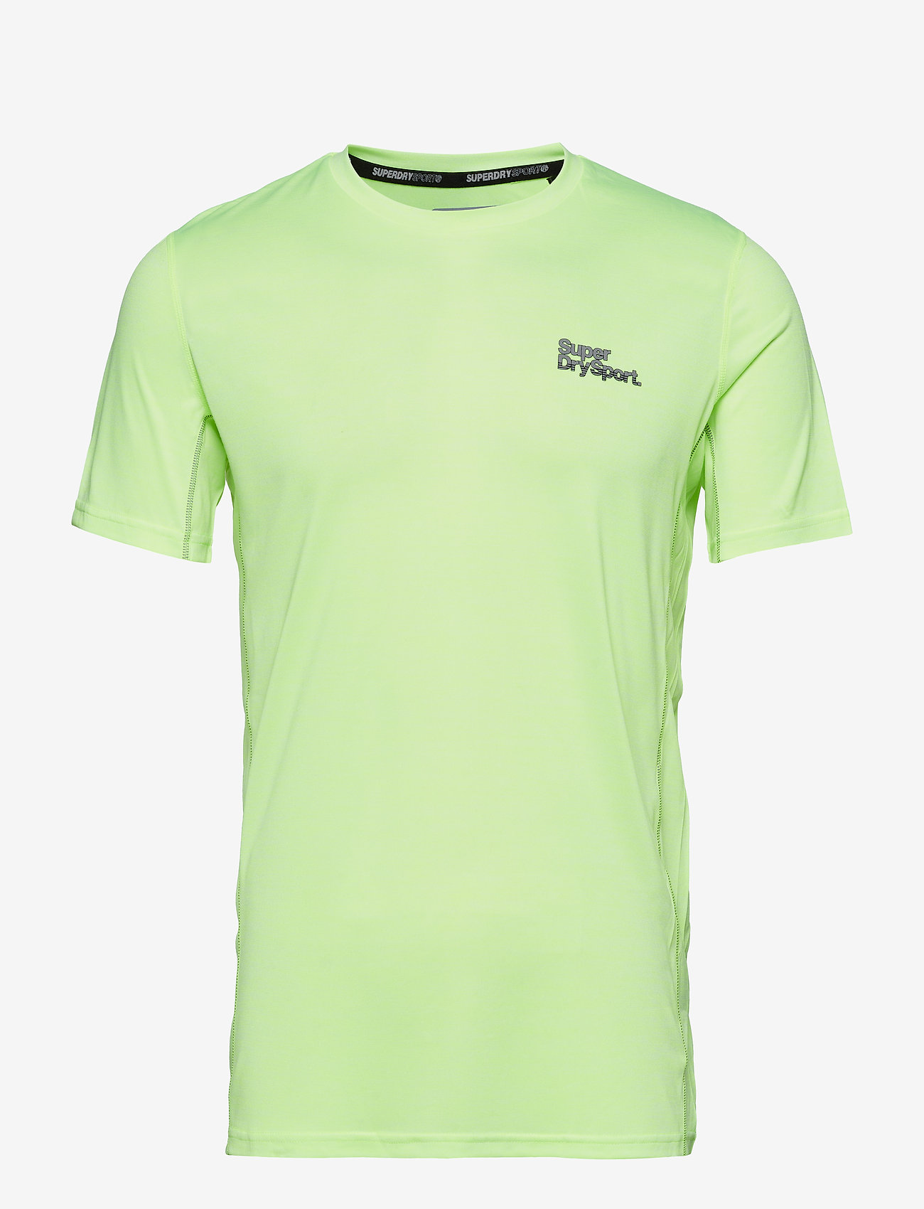 Superdry Sport - ACTIVE TRAINING S/S TEE - fluro yellow space dye - 0