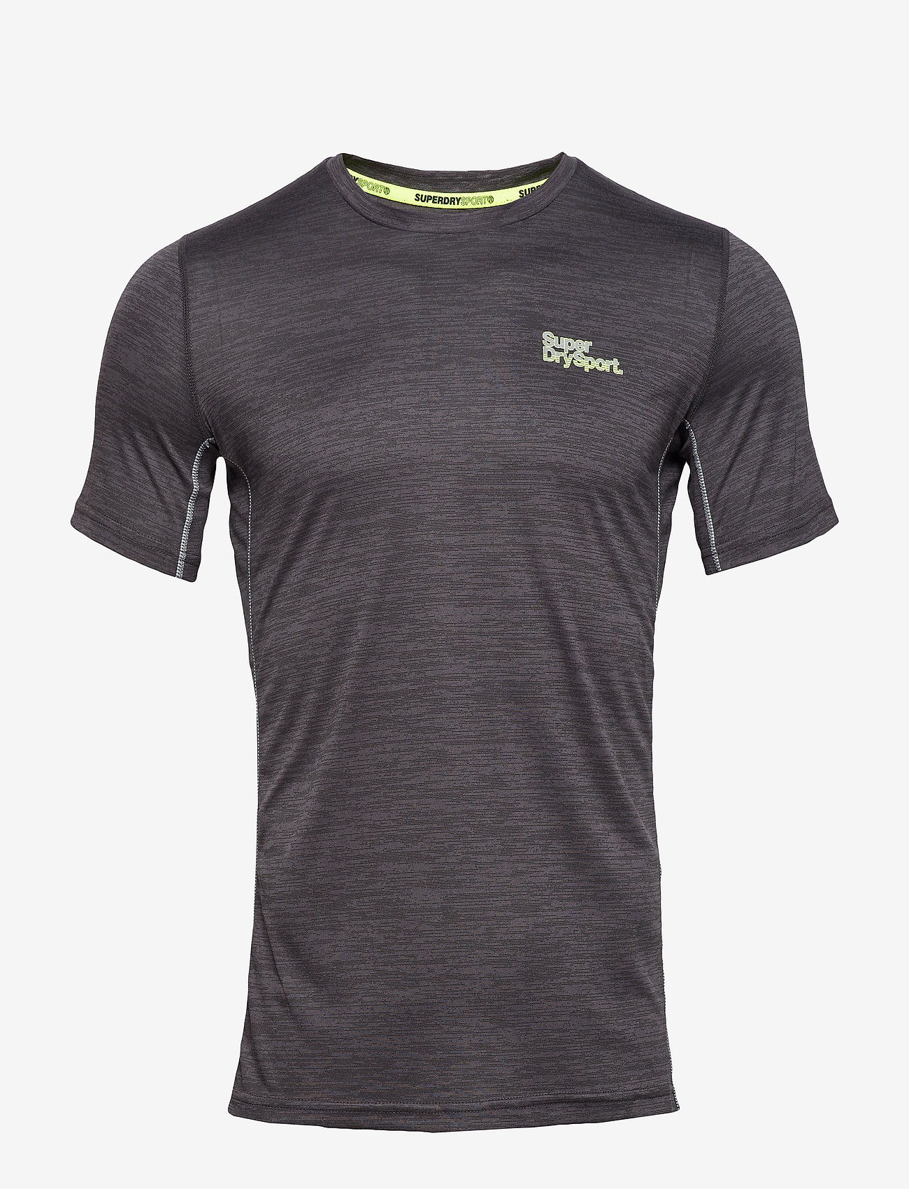 Superdry Sport - ACTIVE TRAINING S/S TEE - steel grey space dye - 0