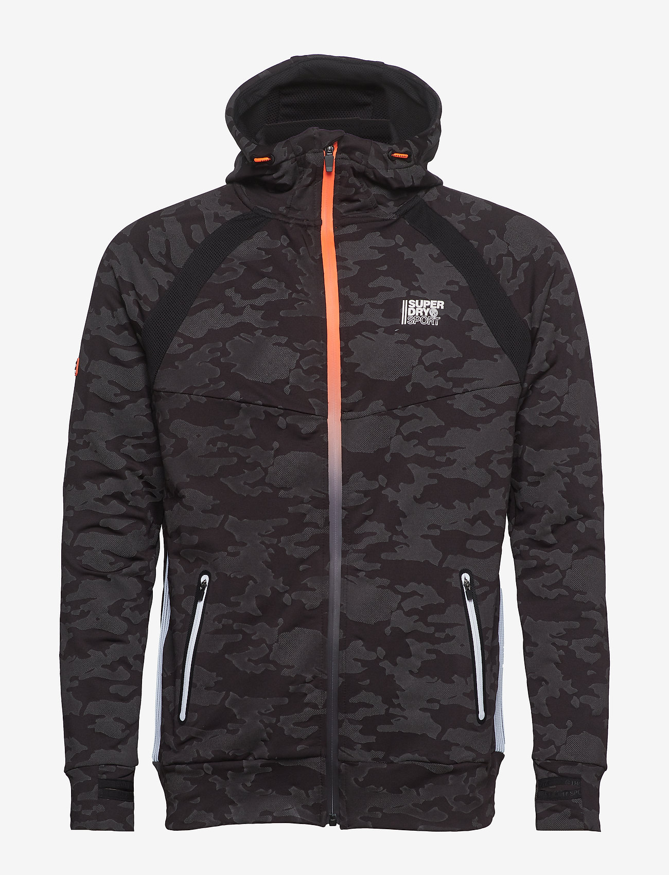 Superdry Sport - ACTIVE TRAINING ZIPHOOD - black reflective camo - 1