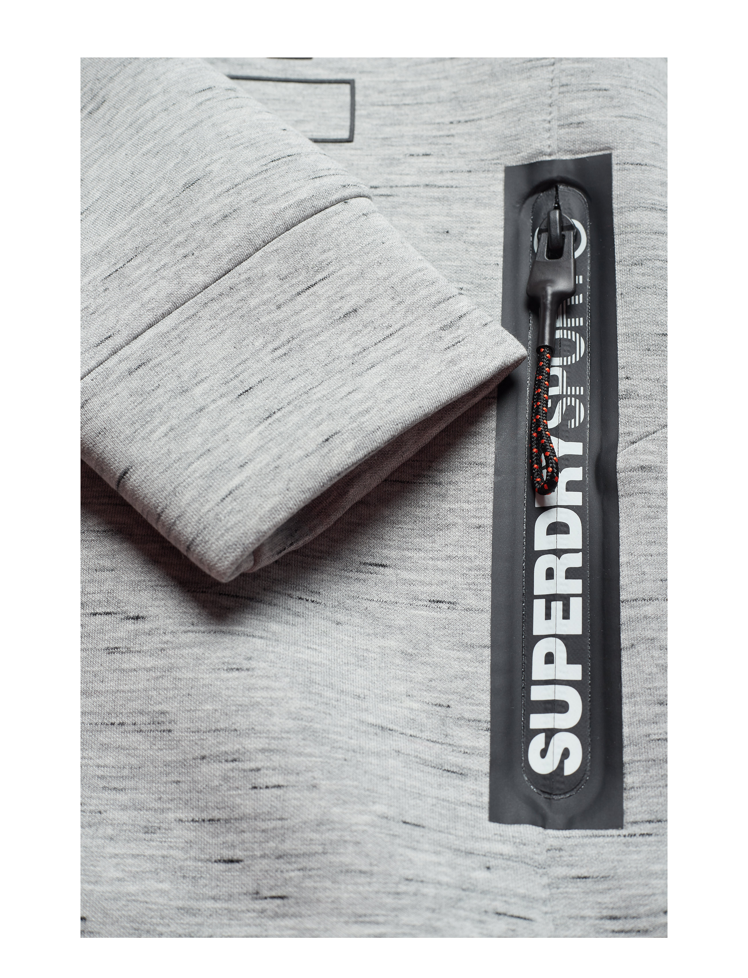 Superdry Sport - CORE GYM TECH STRTCH GRPHC OVERHEAD - city grey granite - 3