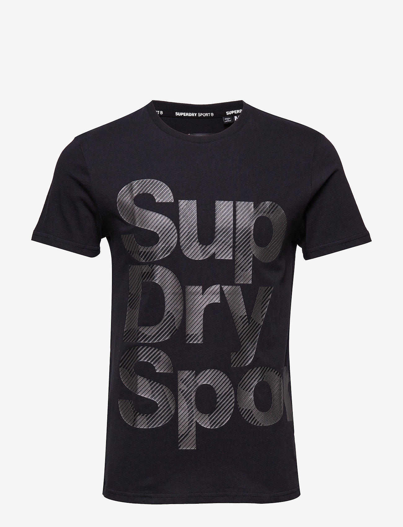 Superdry Sport - COMBAT CAMO TEE - black - 0
