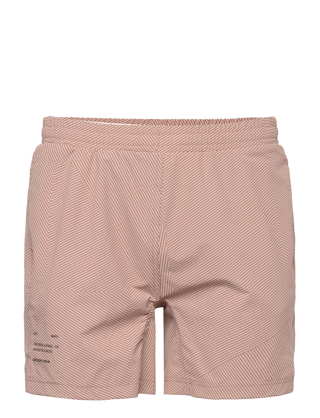 CORE MULTI SPORT SHORTS - DARK TAUPE SPLICED STRIPE