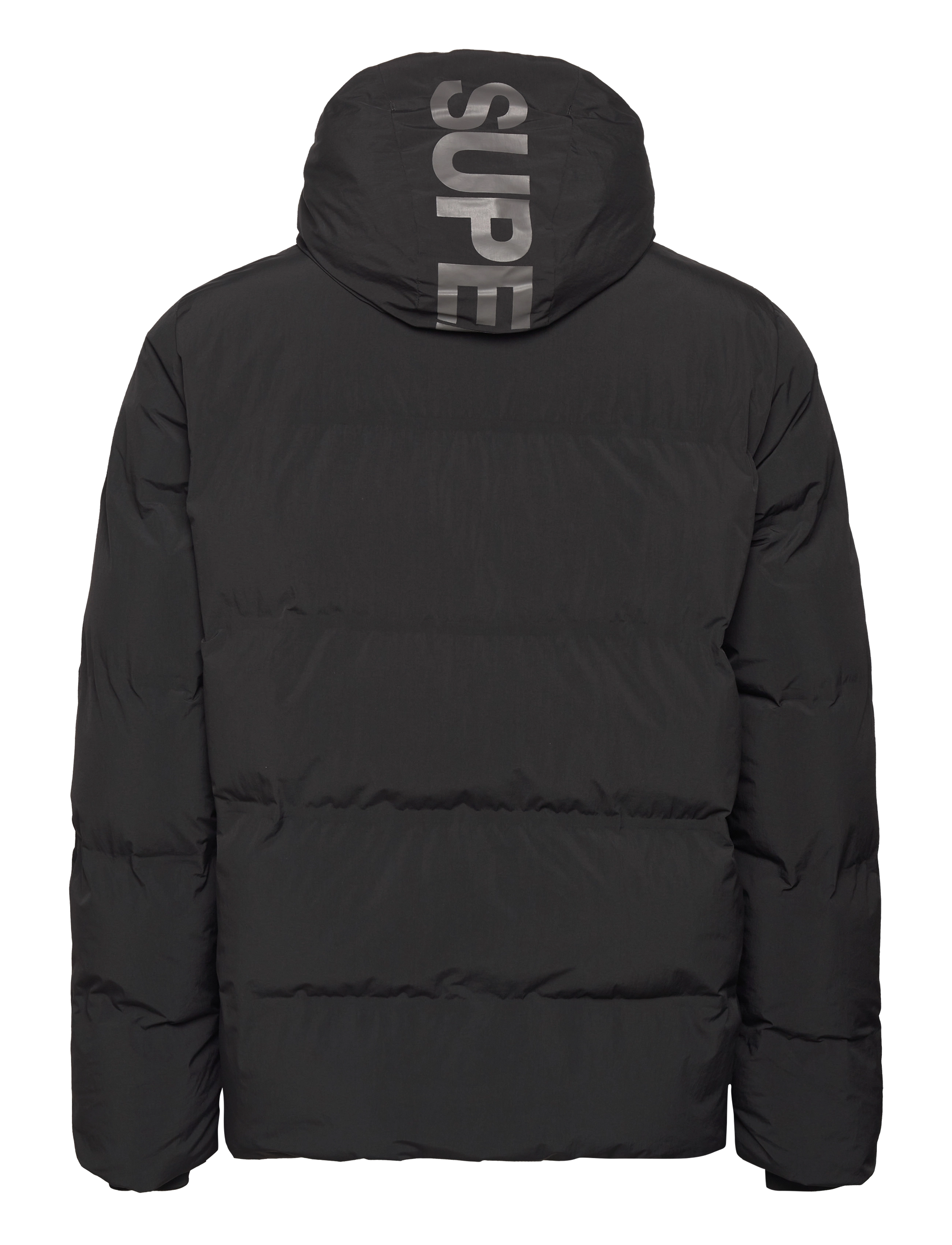 Superdry Sport - HOODED BOXY PUFFER JACKET - black - 1