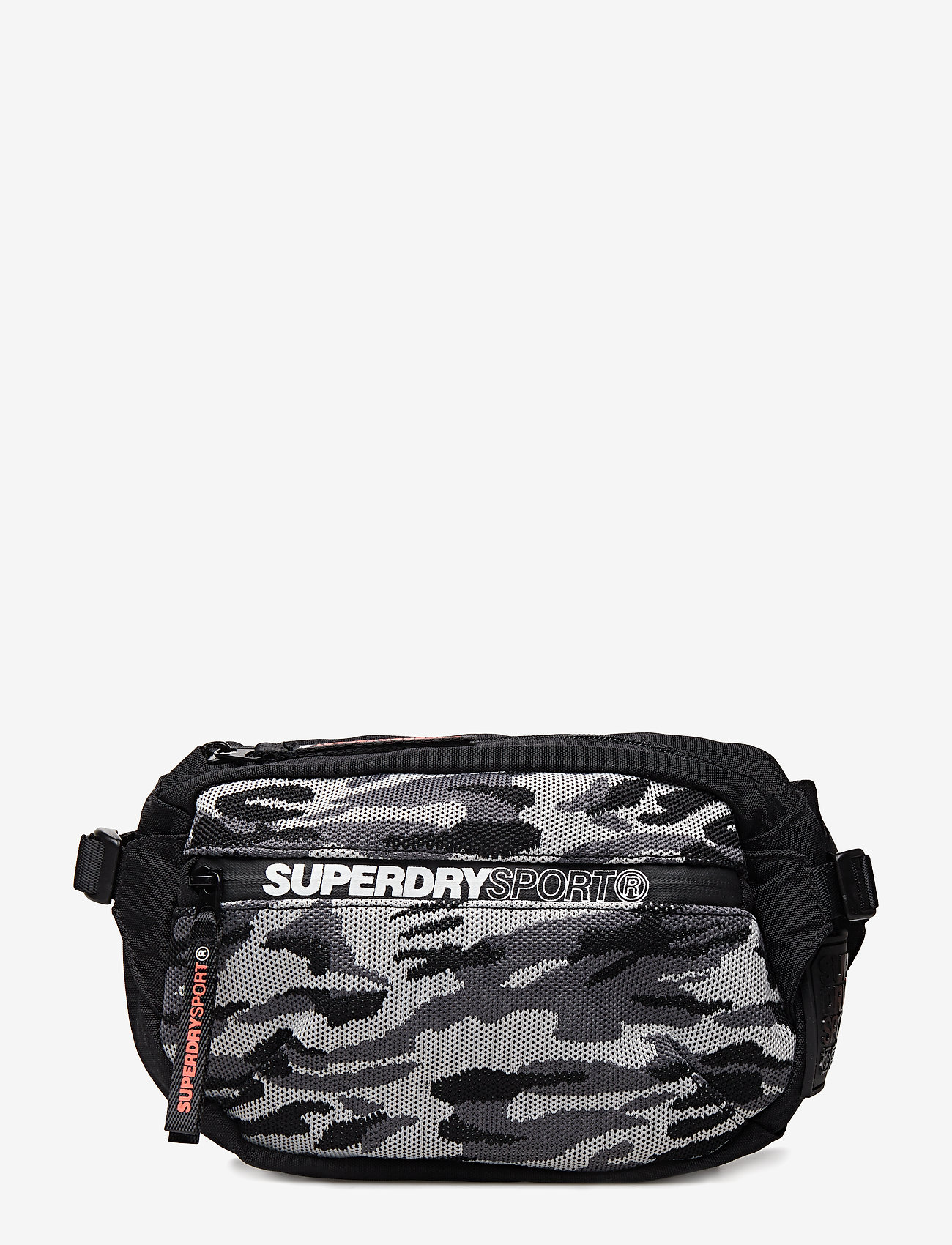 Superdry Sport - SPORT BUM BAG - black jacquard camo - 0