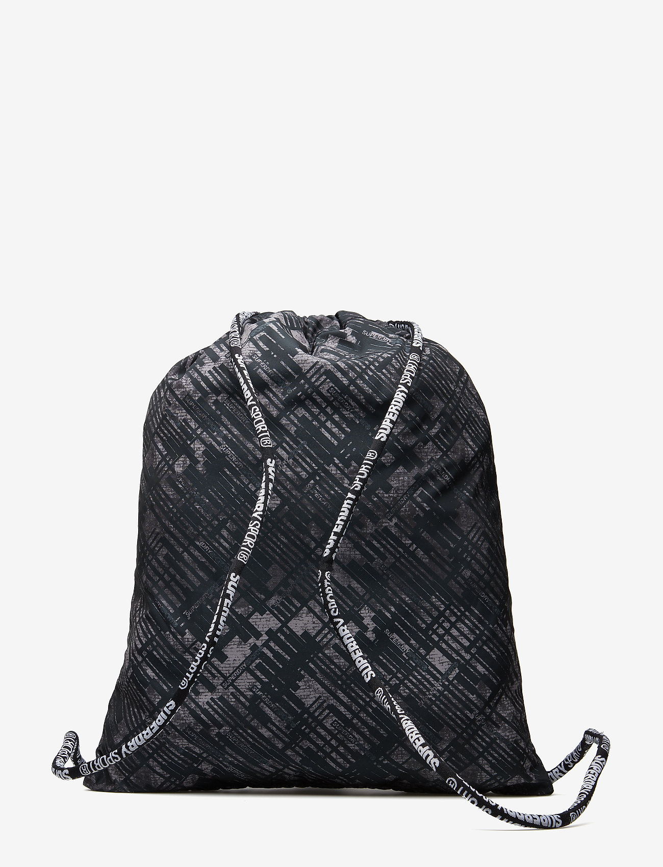 Superdry Sport - SPORT DRAWSTRING BAG - black grid - 1