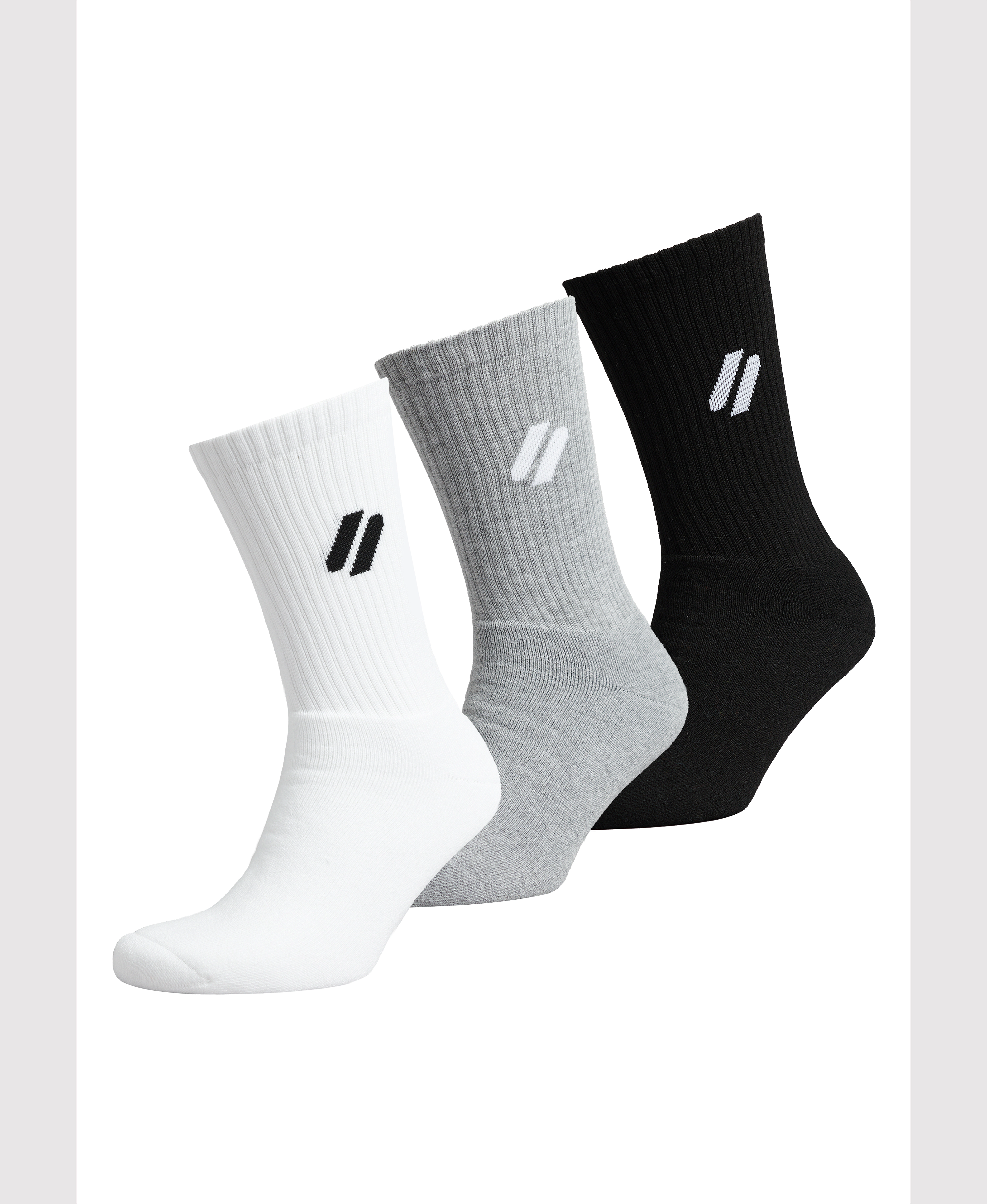 Superdry Sport - COOLMAX CREW SOCK - mono multipack - 1