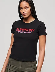 Superdry Sport - SPORTSWEAR LOGO FITTED TEE - mažiausios kainos - black - 2