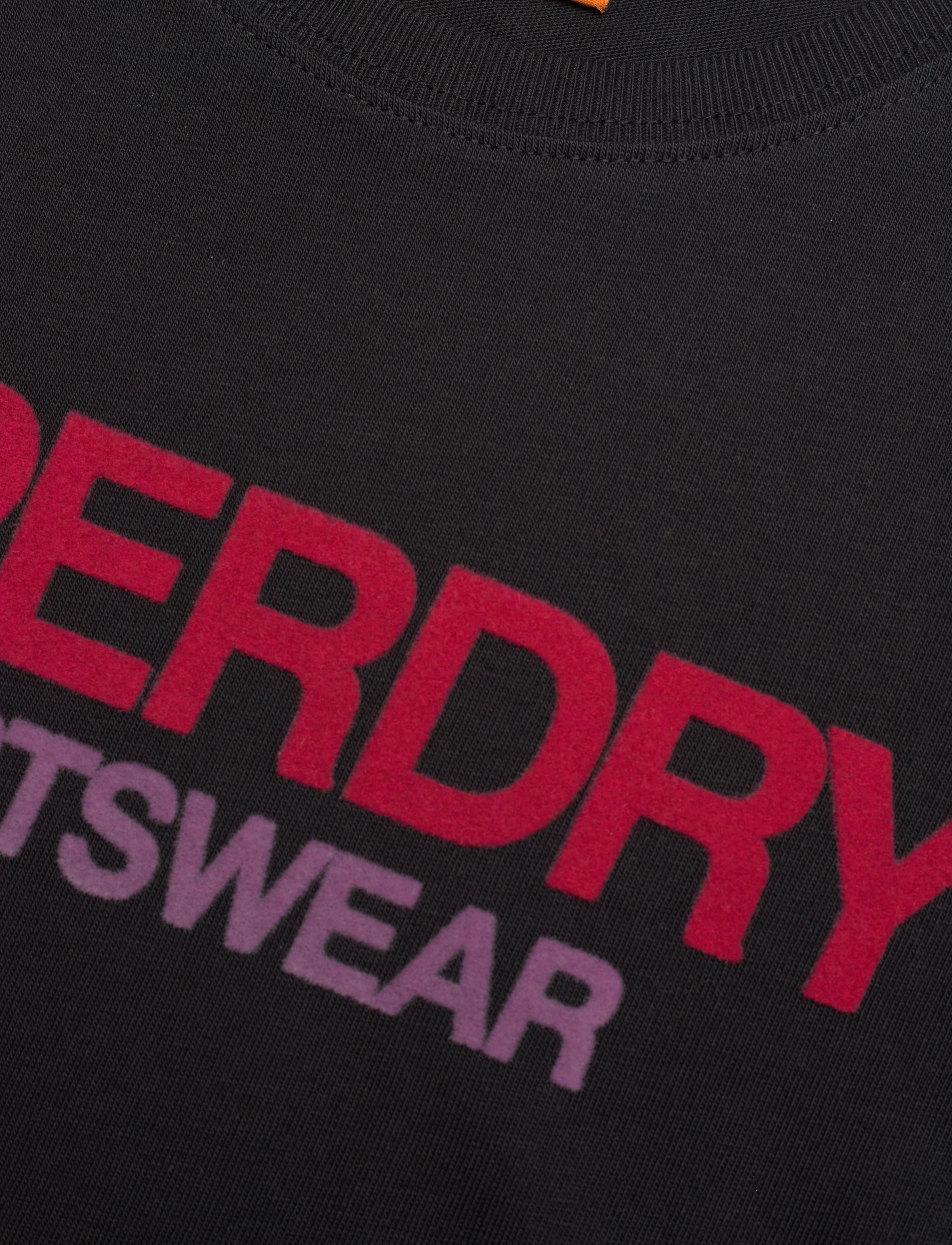Superdry Sport - SPORTSWEAR LOGO FITTED TEE - black - 4