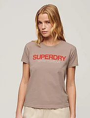 Superdry Sport - SPORTSWEAR LOGO FITTED TEE - t-shirts - deep beige - 2