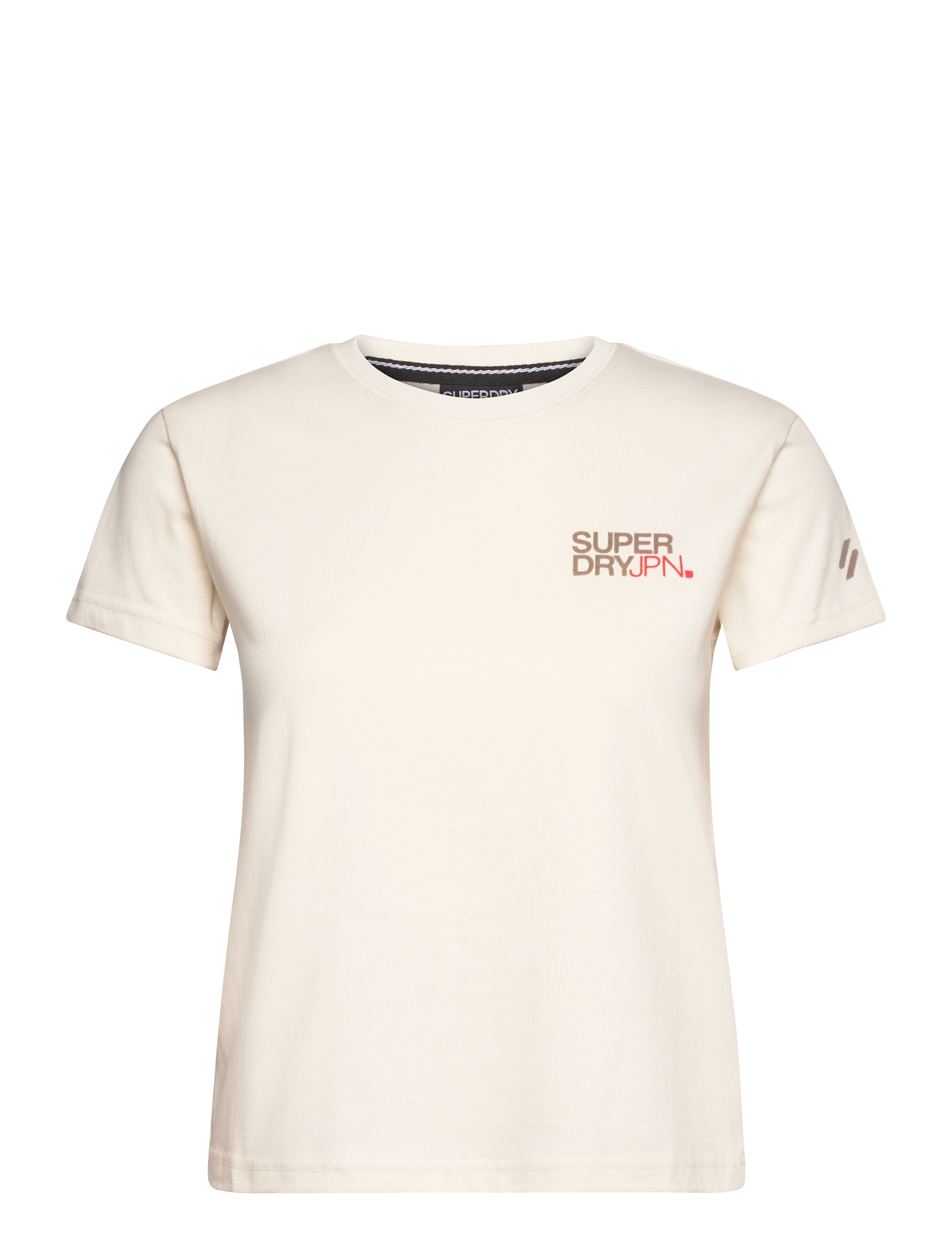 Superdry Sport - SPORTSWEAR LOGO FITTED TEE - rice white - 1